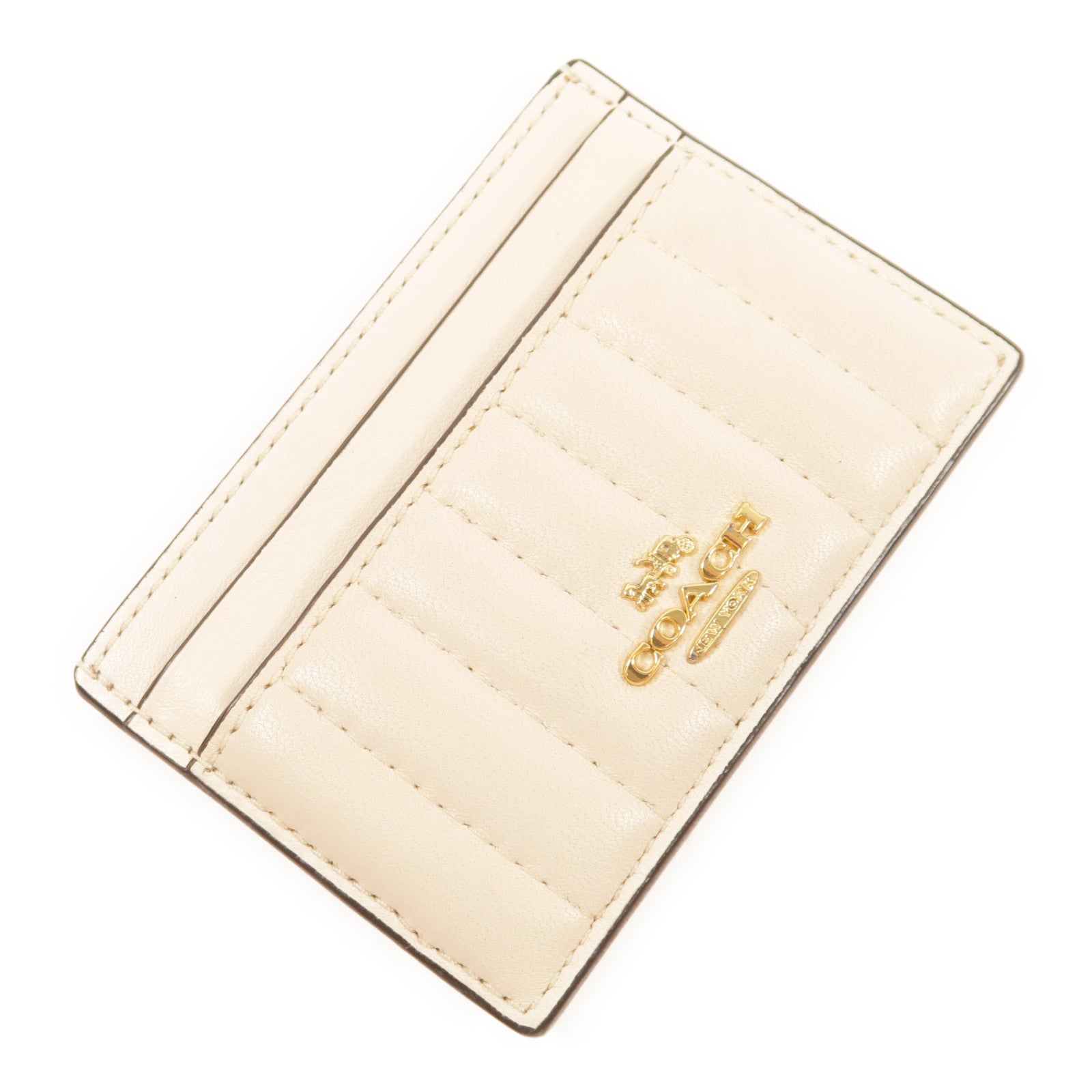 COACH 牛皮皮革Card Case金扣卡片套