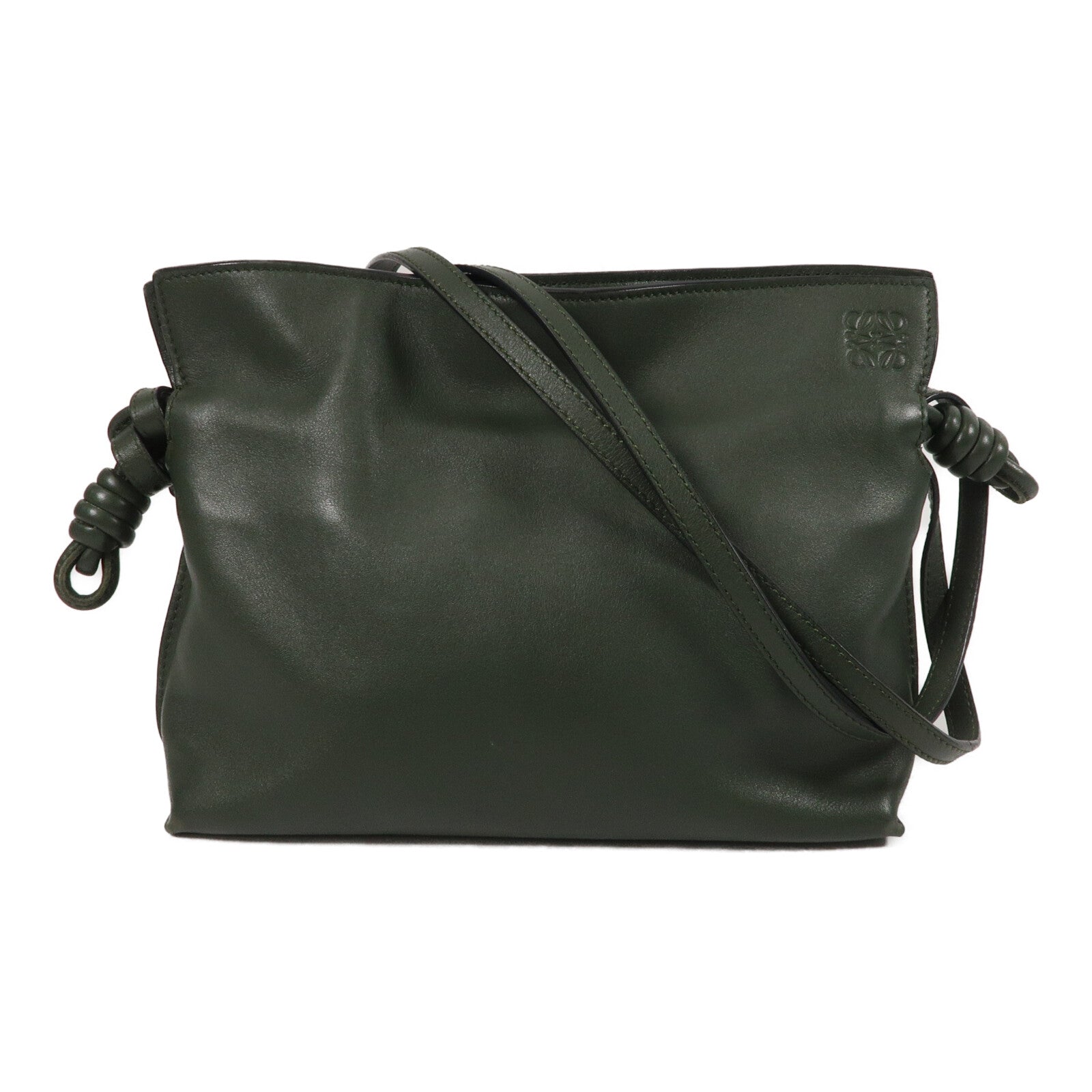 LOEWE 牛皮皮革Flamenco Clutch mini肩背袋