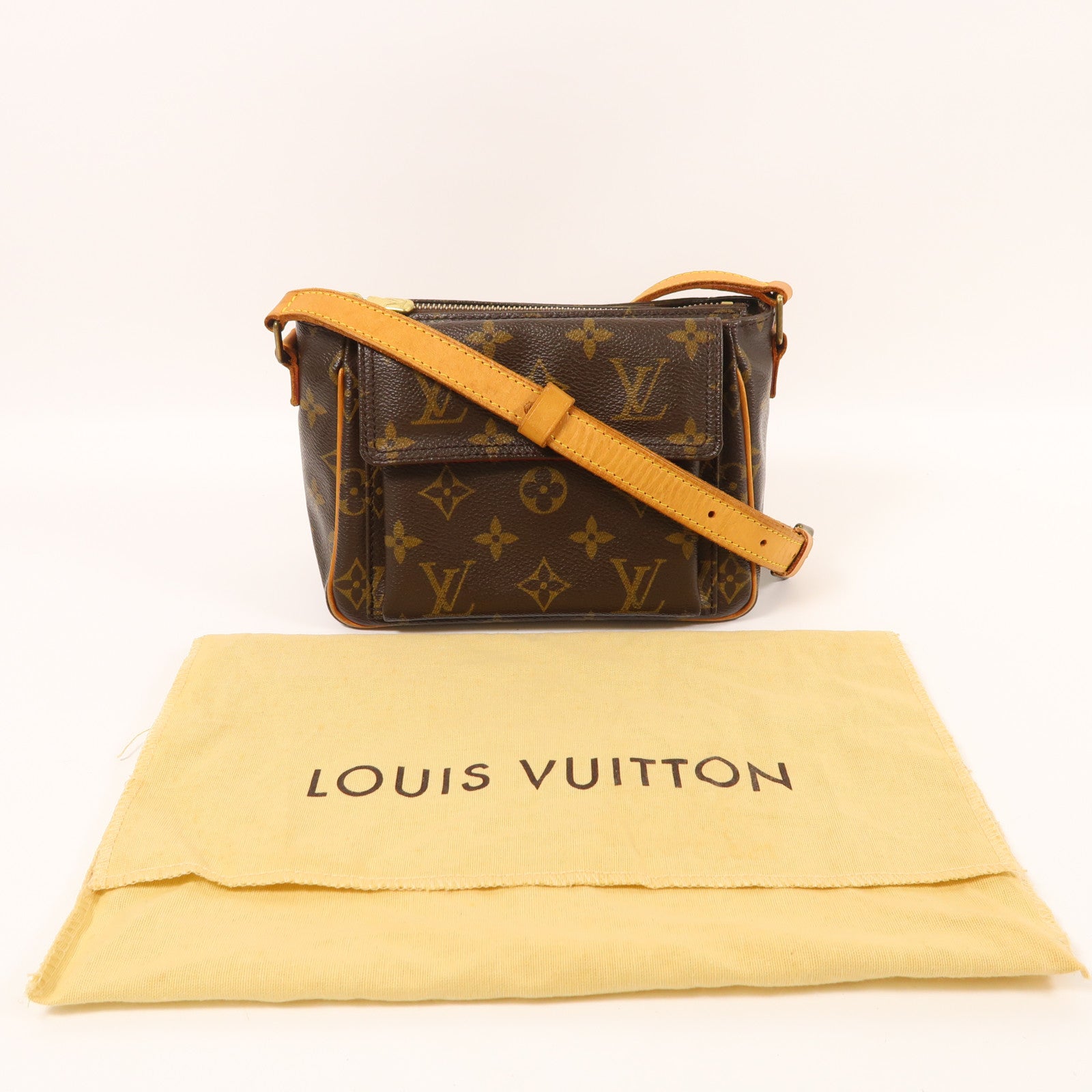 LOUIS VUITTON Monogram Viva Cite金扣肩背袋