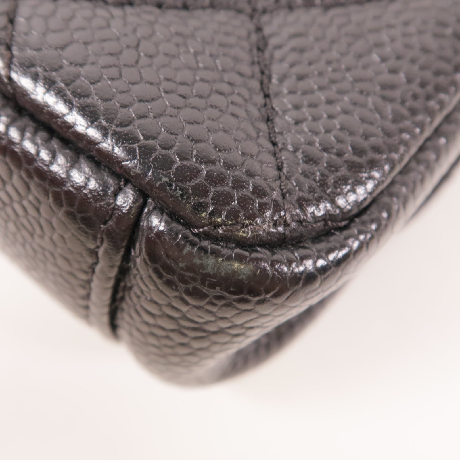 CHANEL 牛皮皮革Chain Shoulder金扣鏈帶肩背袋