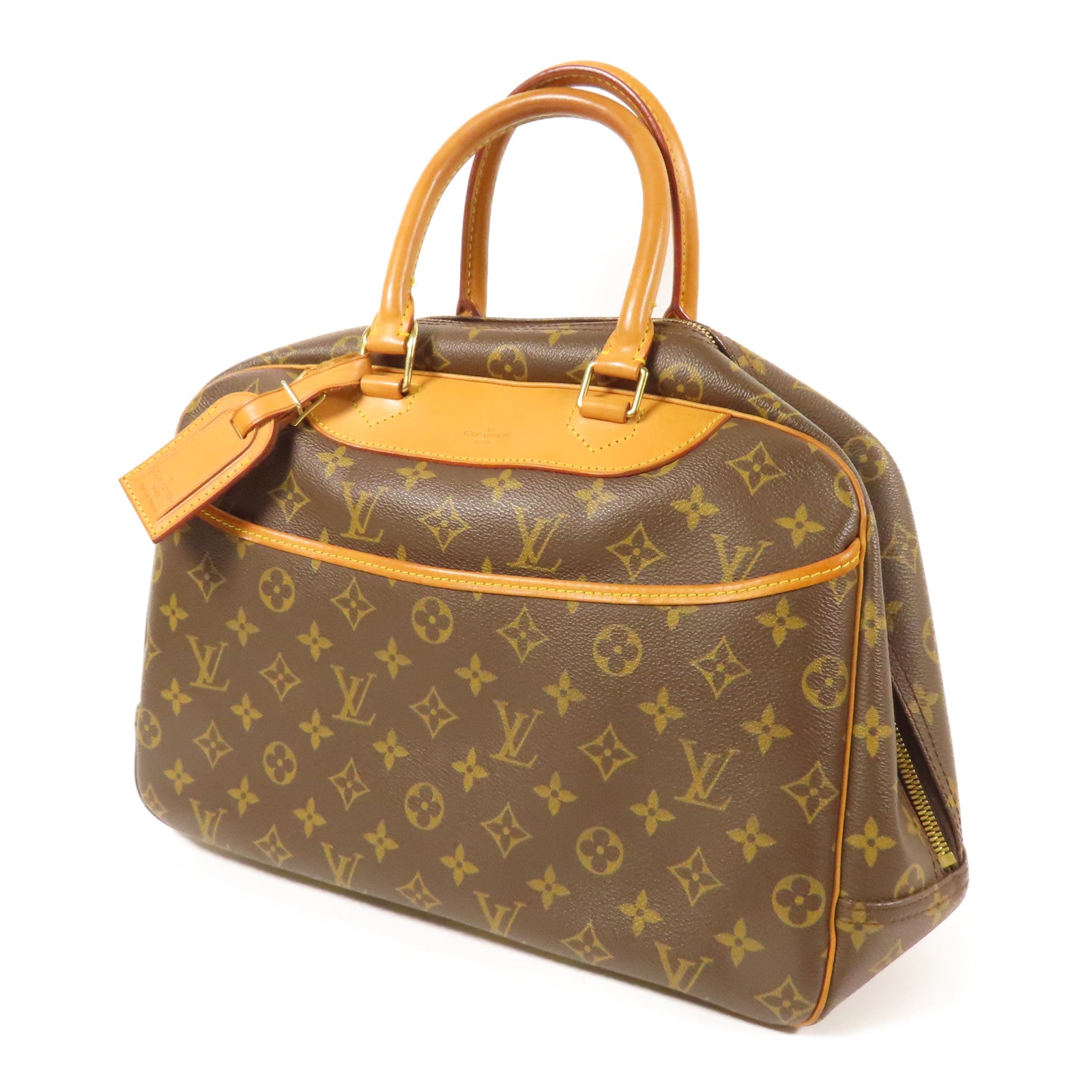 LOUIS VUITTON 【激減優惠】Monogram Deauville金扣手挽袋