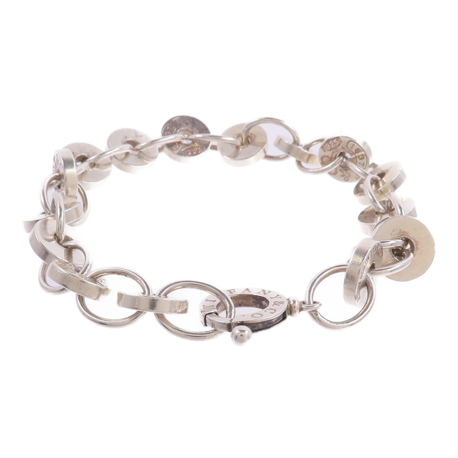 TIFFANY＆CO 925純銀1837 Circle Bracelet手鏈