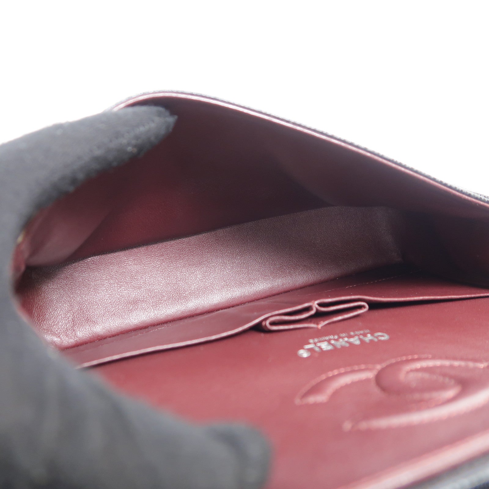 CHANEL 牛皮皮革Classic 25銀扣手挽肩背兩用袋