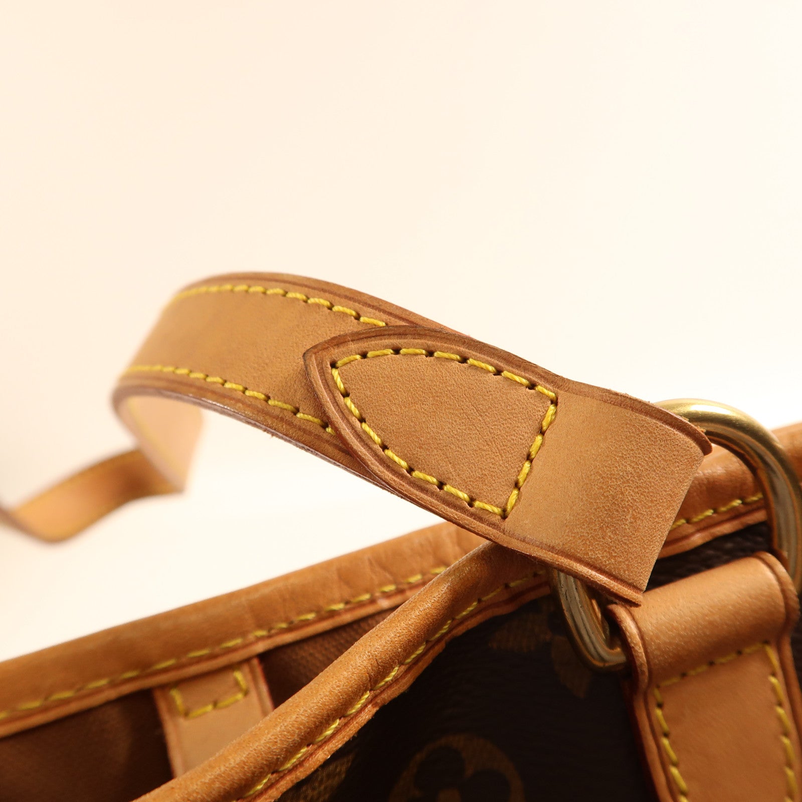 LOUIS VUITTON Monogram Batignolles Horizontal金扣肩背袋棕色