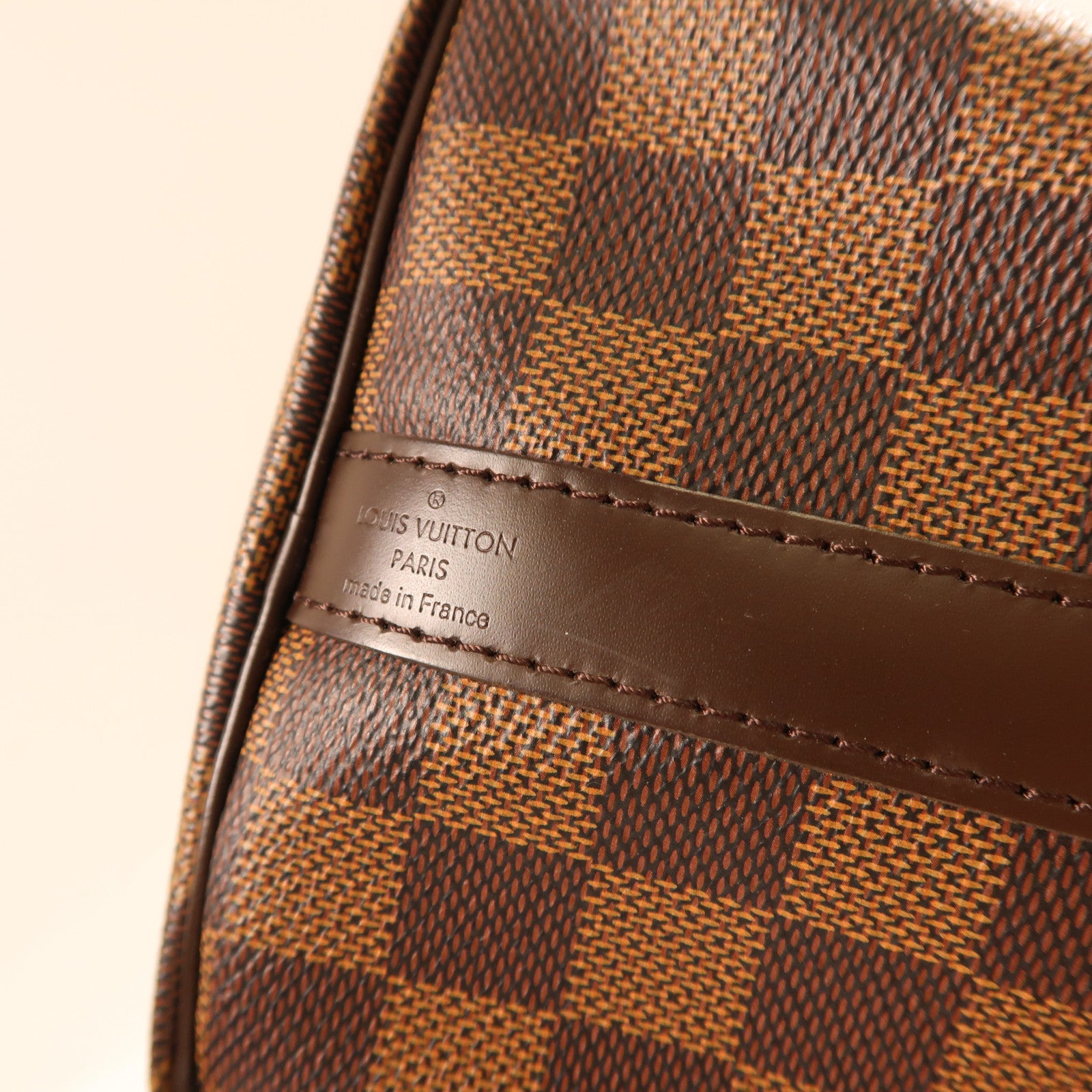 LOUIS VUITTON Damier Speedy 25金扣手挽肩背兩用袋啡色