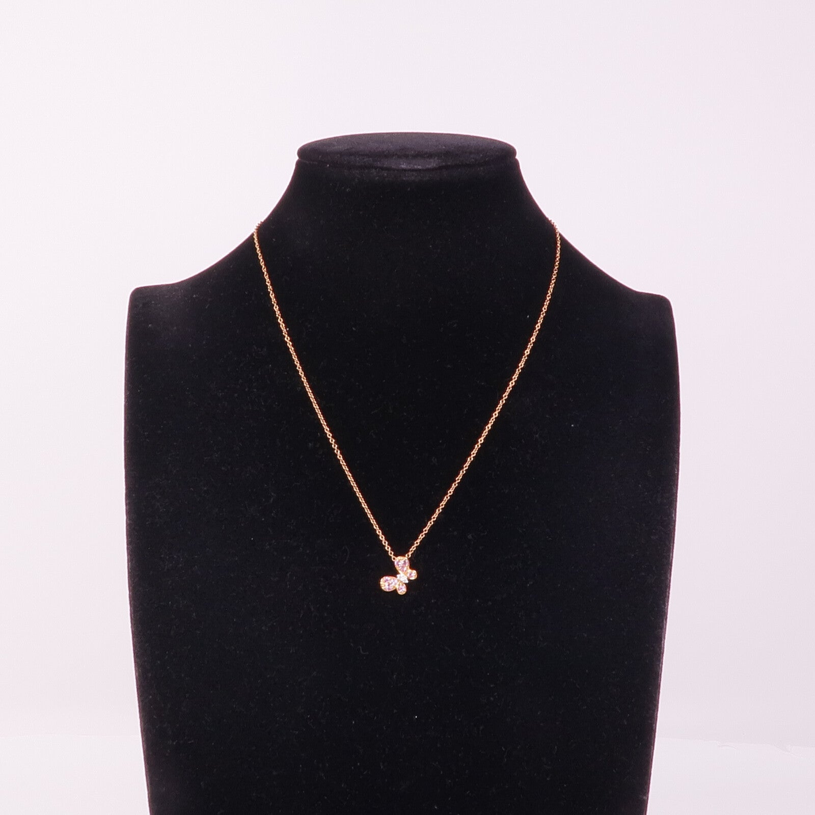 JEWELRY 【激減優惠】18K黃金/白金/玫瑰金Sapphire Diamond Necklace粉紅色藍寶石/鑽石項鍊