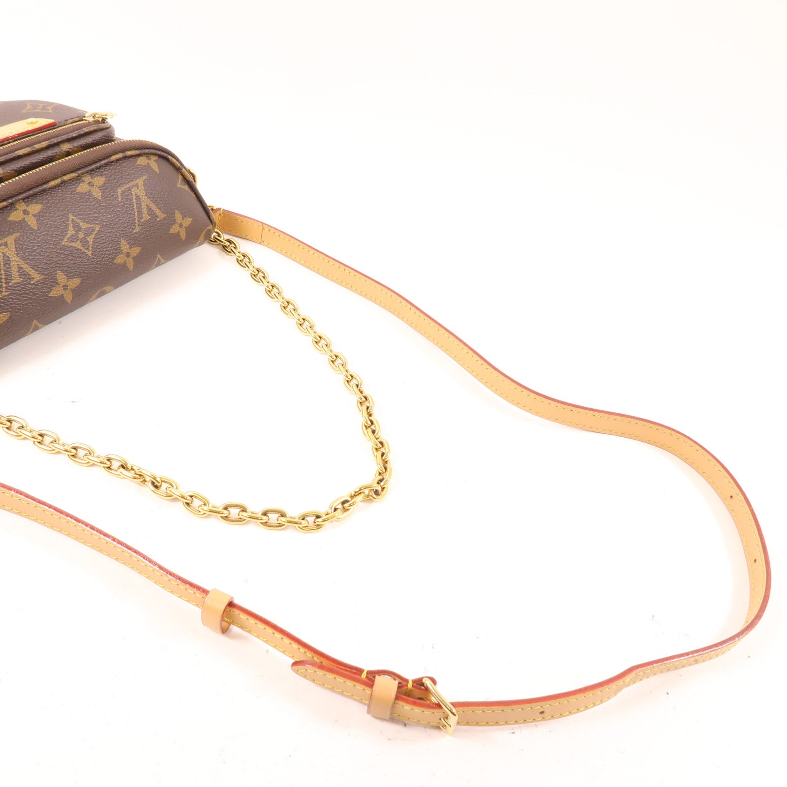 LOUIS VUITTON Monogram Mini Bumbag金扣手挽肩背兩用袋棕色
