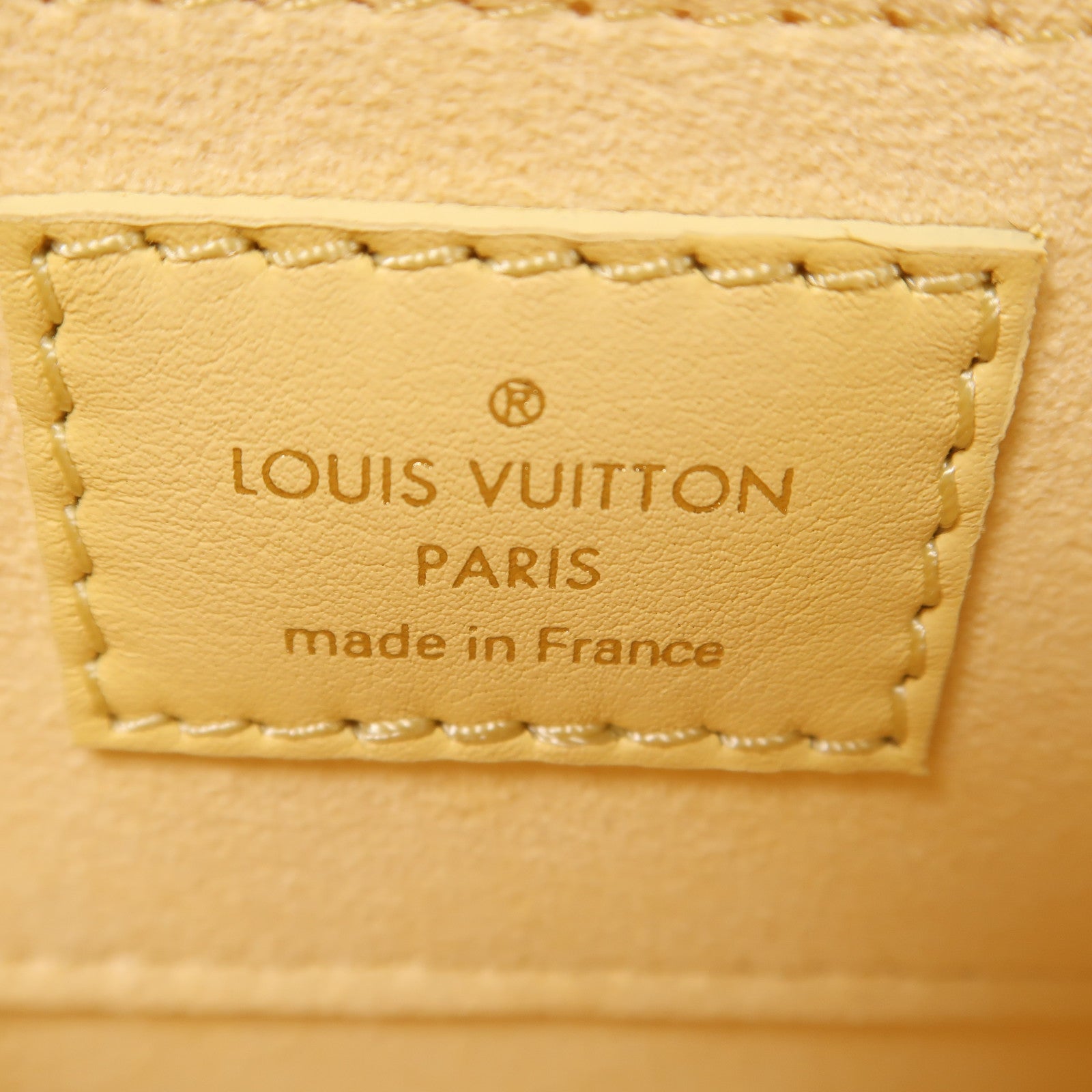 LOUIS VUITTON (PRICE DOWN) LV GHW Mini Dauphine Shoulder Bag M22597 Calfskin Leather Yellow
