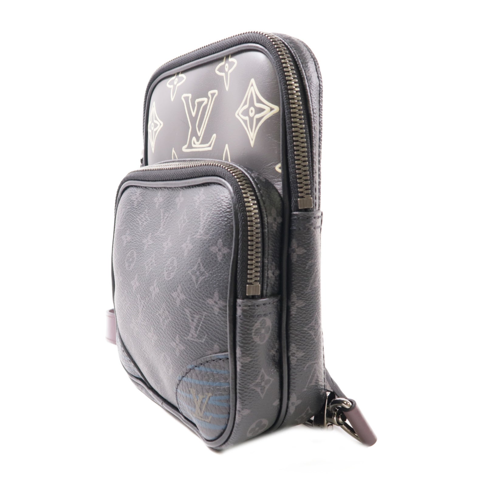 LOUIS VUITTON Monogram Eclipse Patchwork Amazon Sling Bag肩背袋