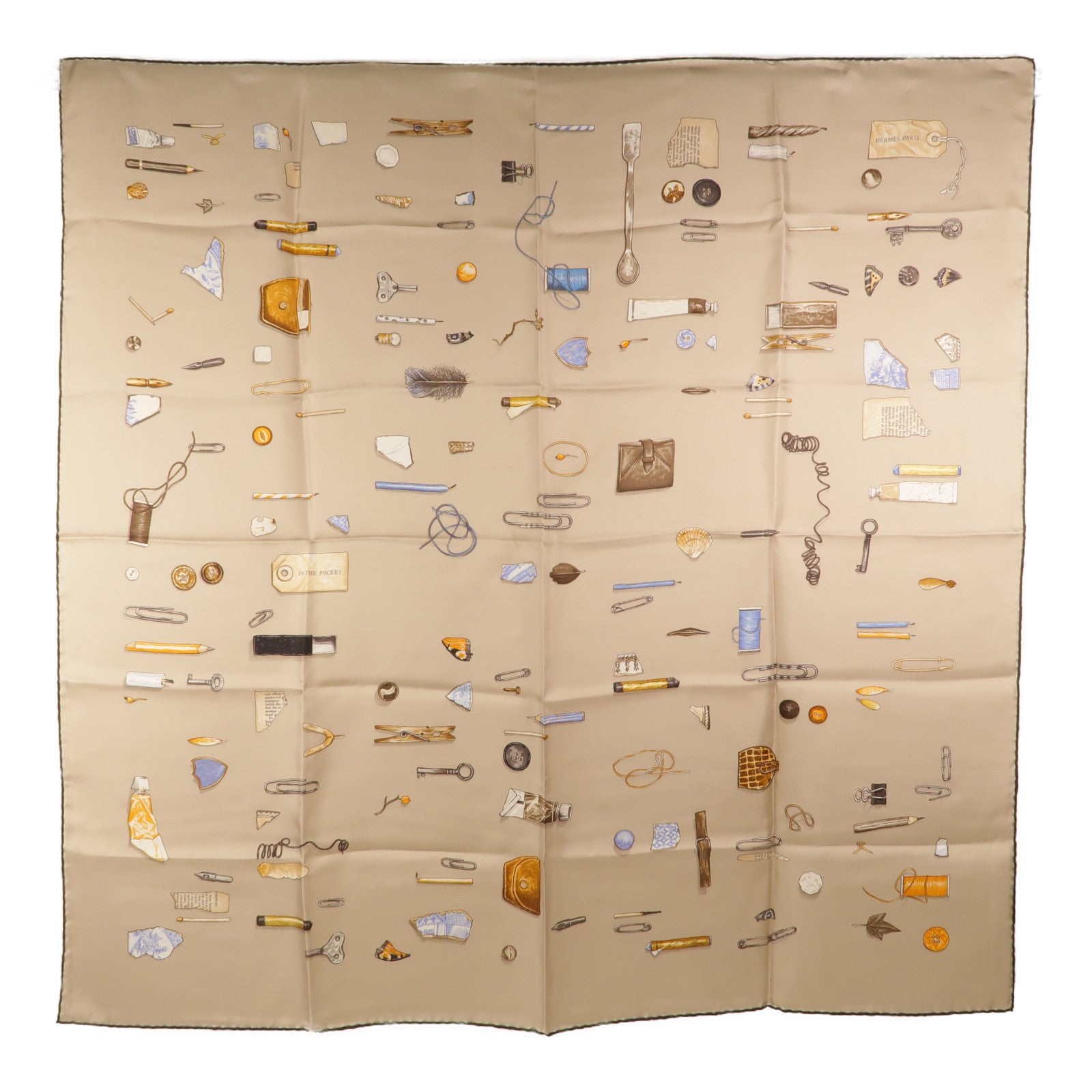 HERMES 絲質Scarf 90x90絲巾