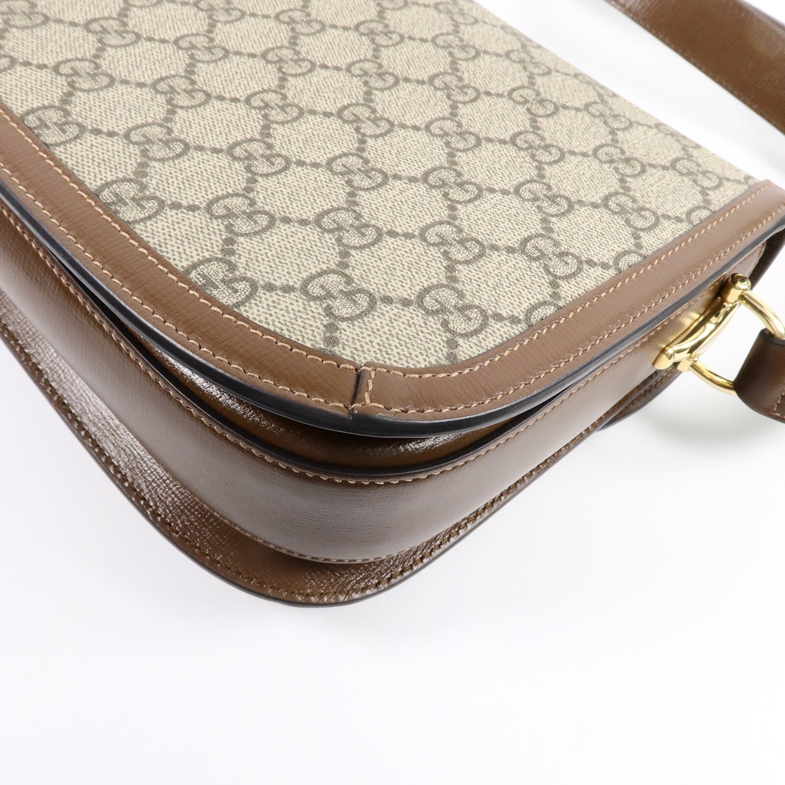 GUCCI 塗層帆布Horsebit 1955 MM肩背袋