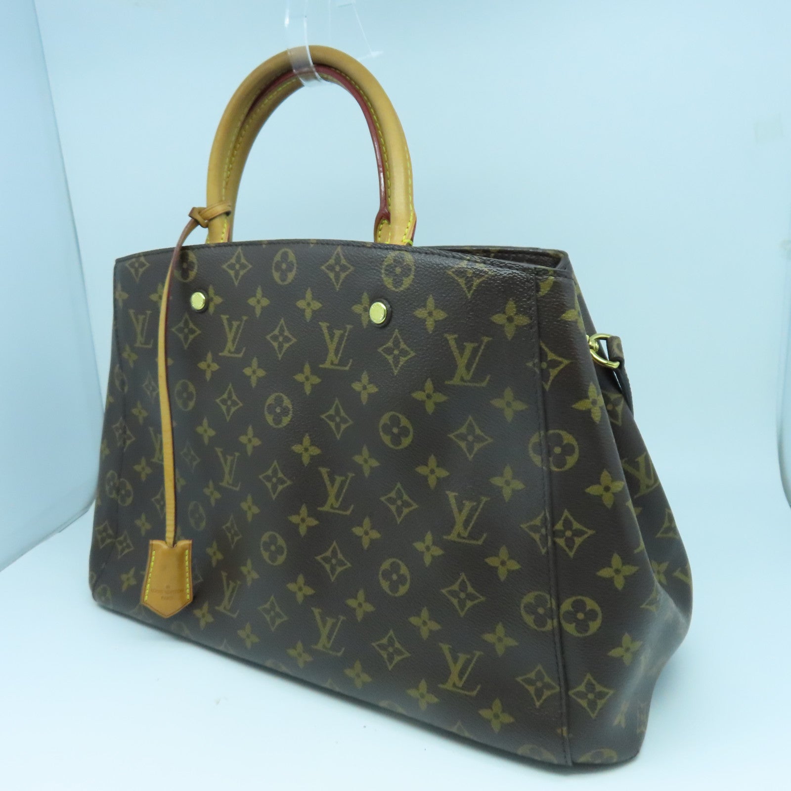 LOUIS VUITTON 【激減優惠】Montaigne GM 2 Way Shoulder金扣肩背袋啡色