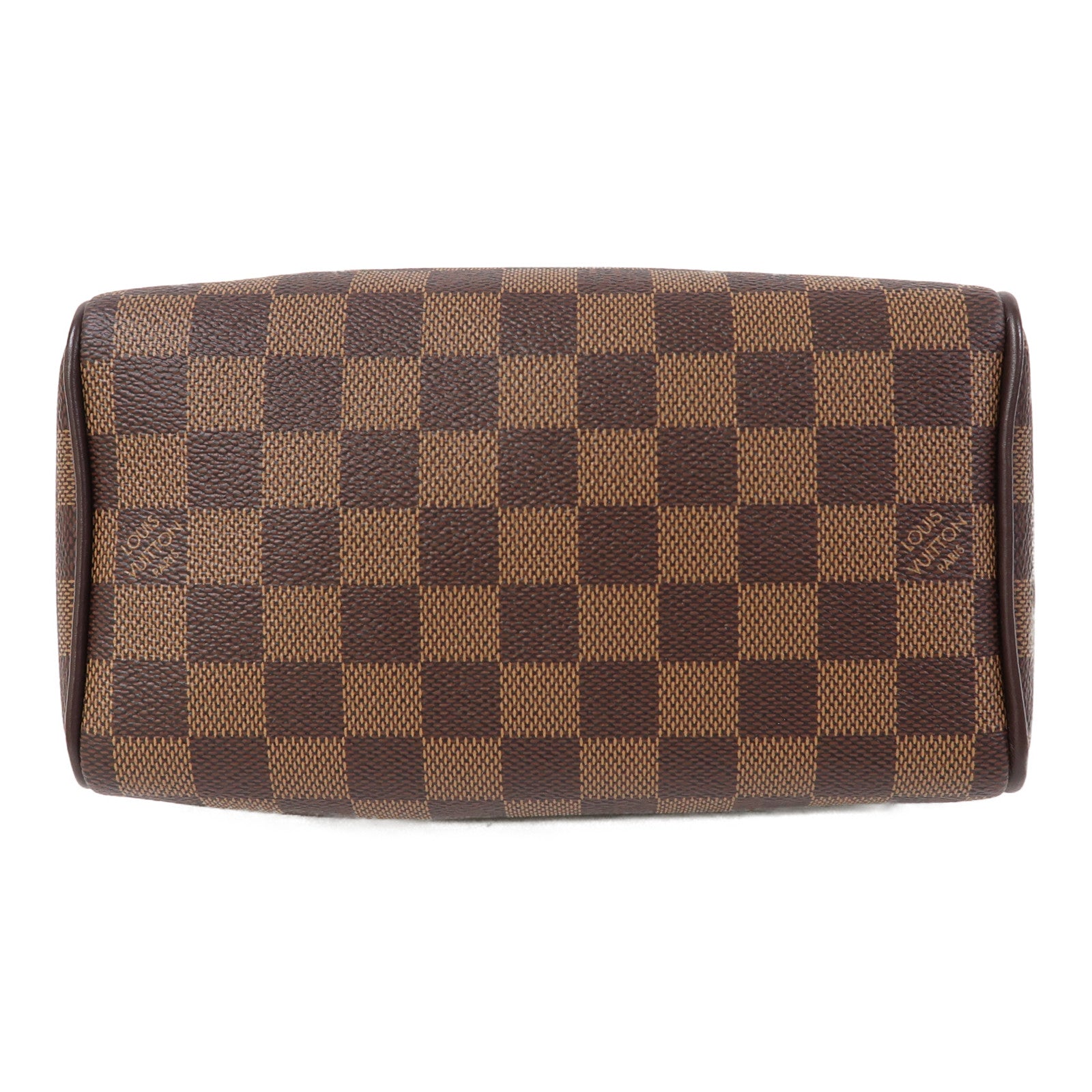 LOUIS VUITTON Damier Ebene Speedy 20金扣手挽肩背兩用袋啡色