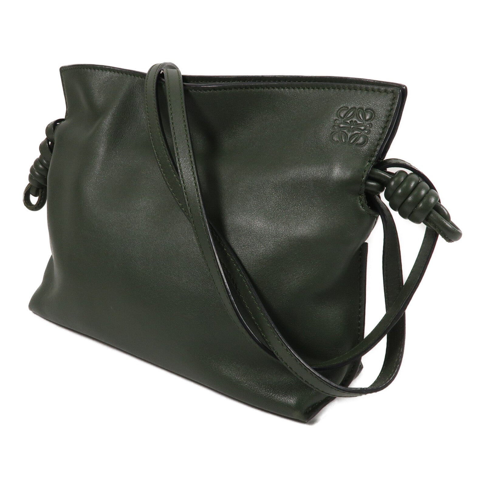 LOEWE 牛皮皮革Flamenco Clutch mini肩背袋