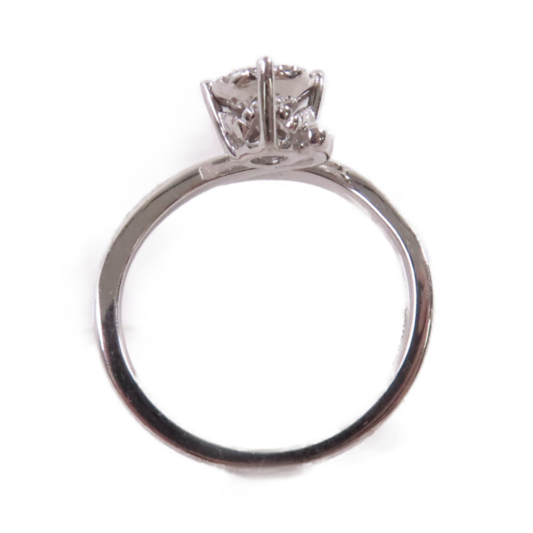 JEWELRY 18K白金/0.12ct鑽石Diamond Ring戒指US#4.75