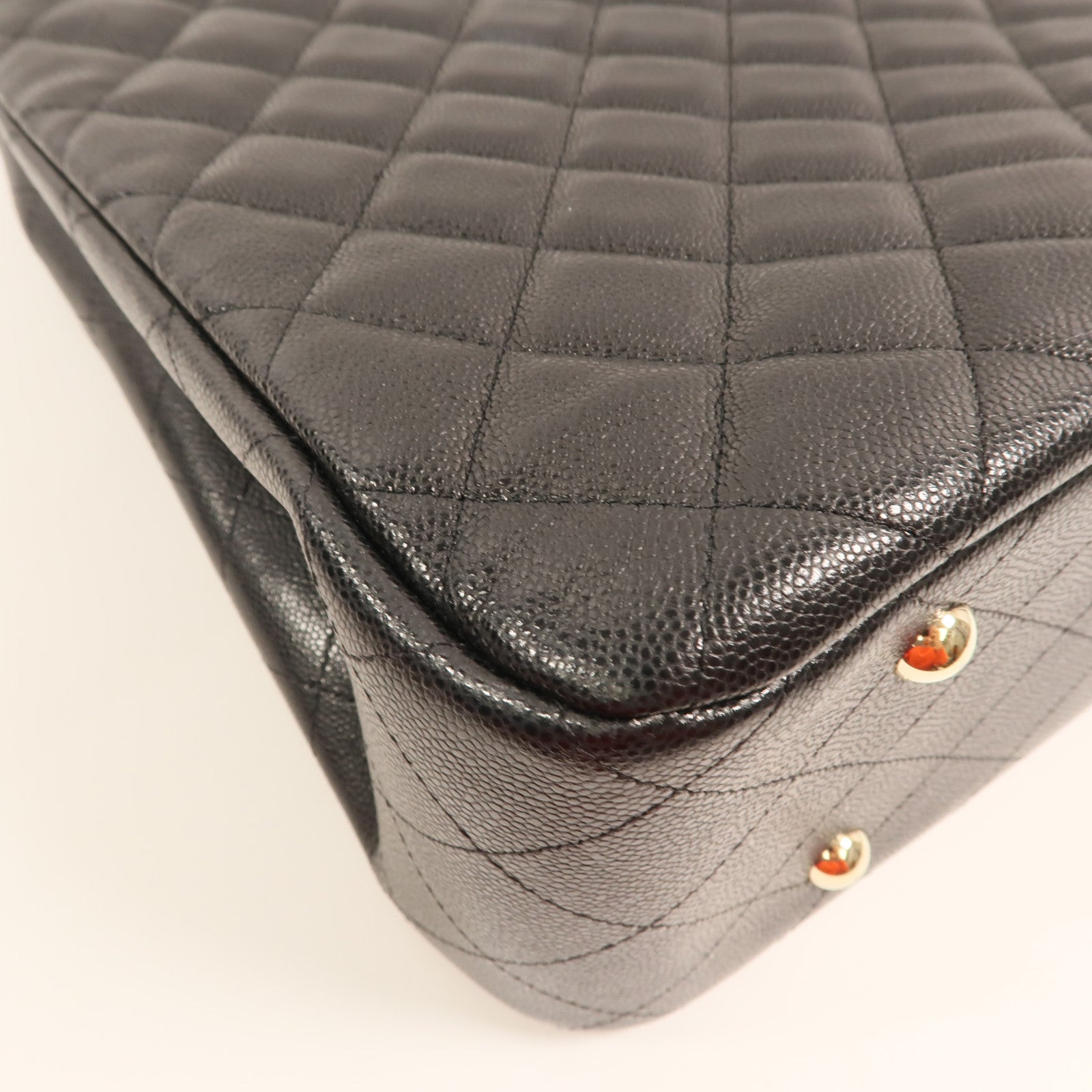 CHANEL 牛皮皮革Shoulder Bag金扣鏈帶肩背袋