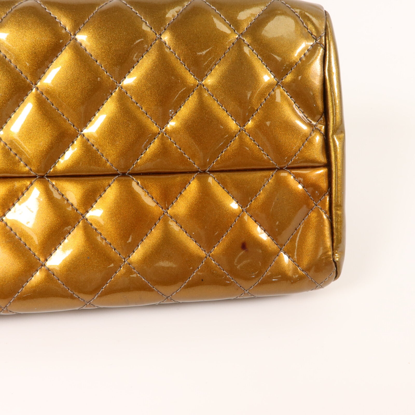 CHANEL 漆皮皮革Chain Shoulder鏈帶肩背袋