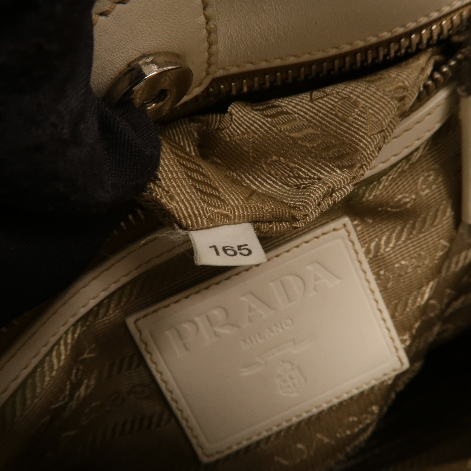 PRADA 帆布Logo Jacquard肩背袋