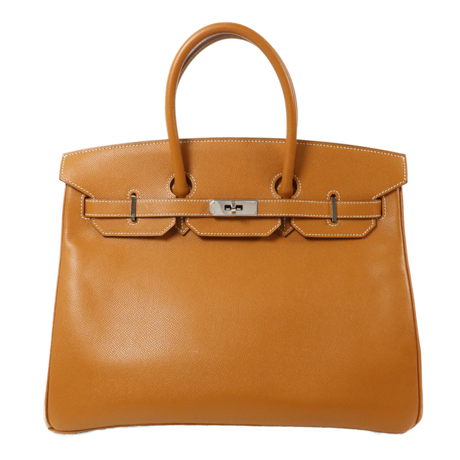 HERMES Epsom皮革Birkin 35手挽袋Gold