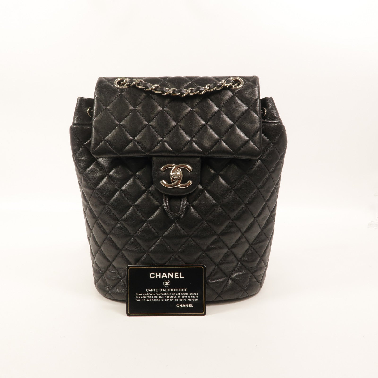 CHANEL 羊皮皮革Urban Spirit Backpack背包