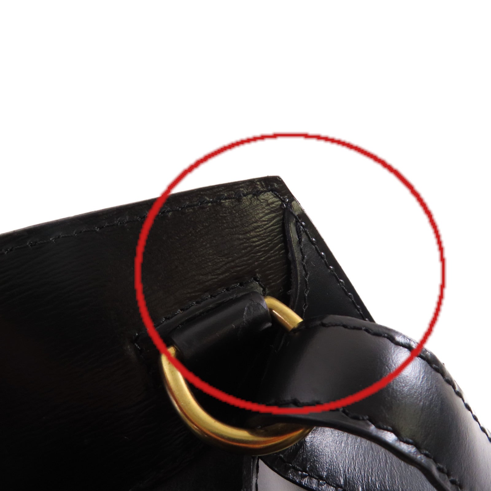 LOUIS VUITTON Epi Cluny Shoulder Bag金扣肩背袋黑色