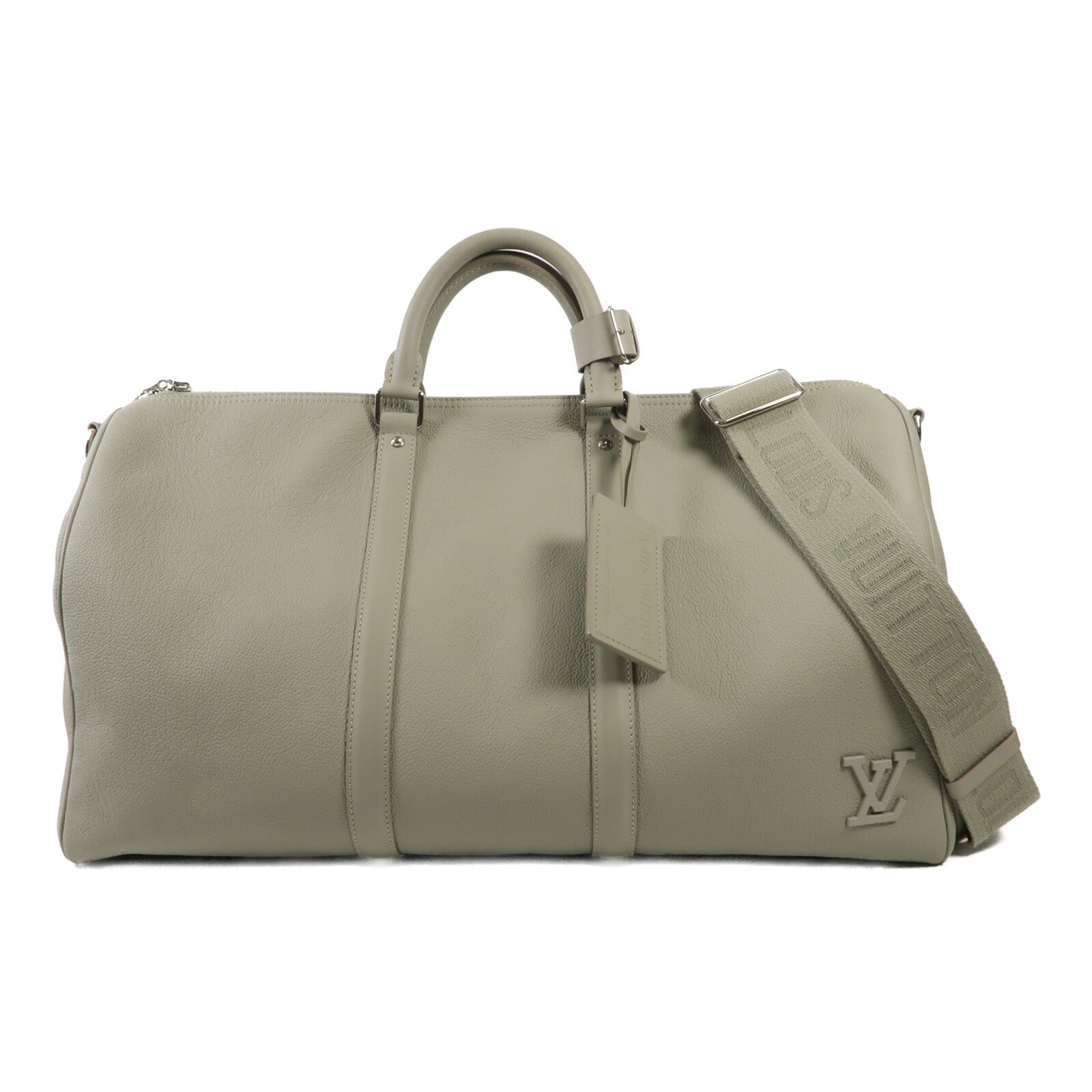 LOUIS VUITTON Aerogram Keepall Bandouliere 50銀扣手挽肩背兩用袋