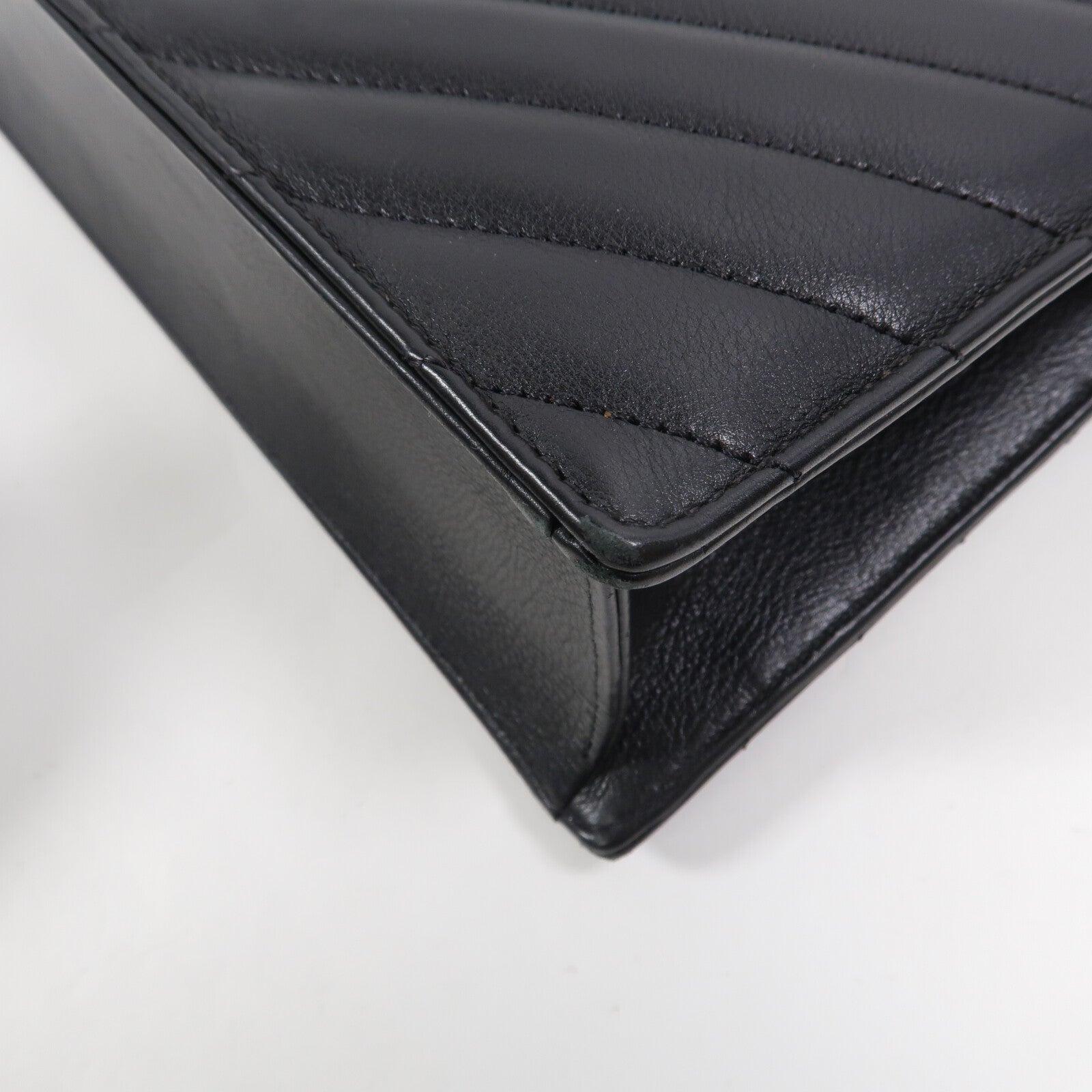 CHANEL 牛皮皮革Large Chevron Flap鏈帶肩背袋