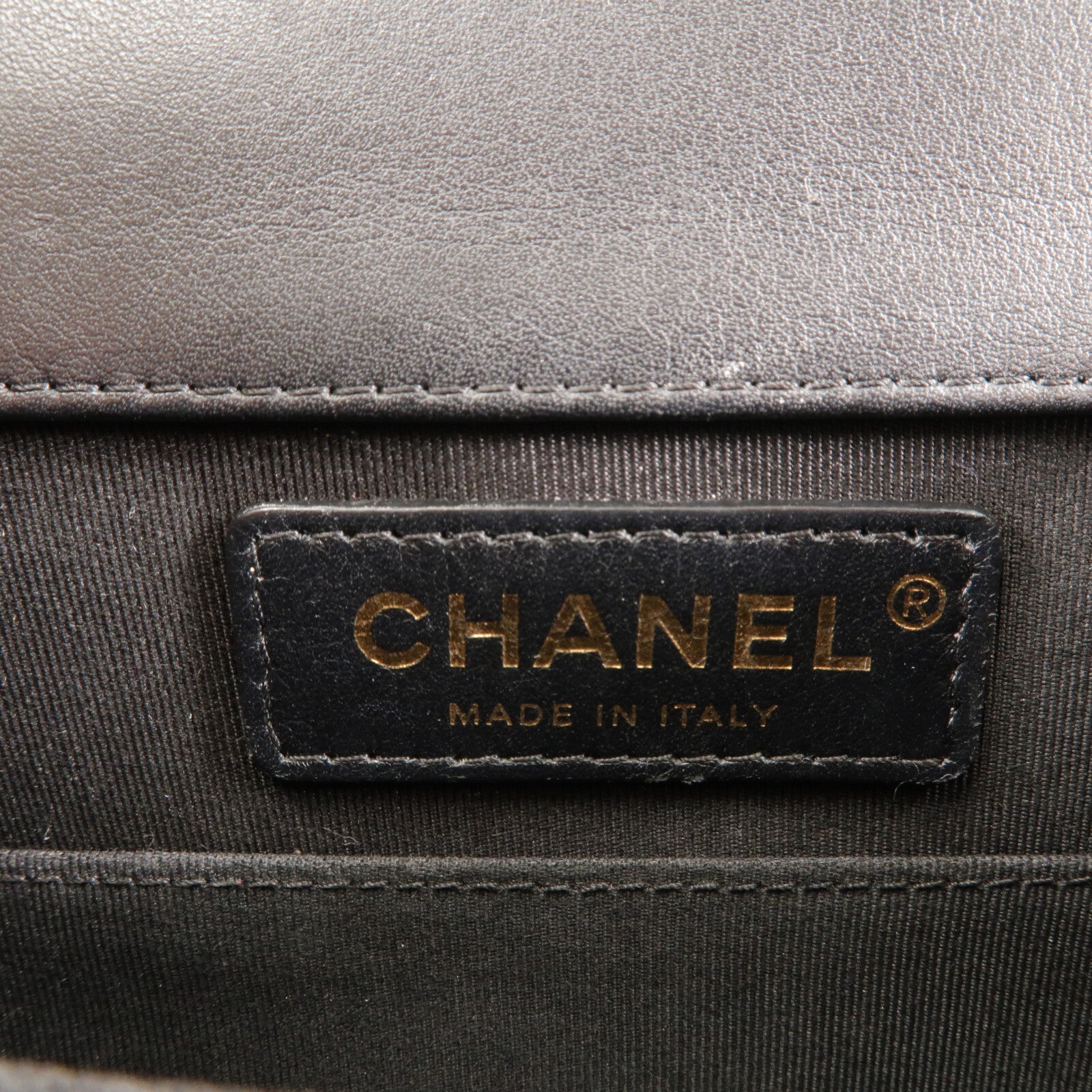 CHANEL 羊皮皮革Le Boy鏈帶肩背袋