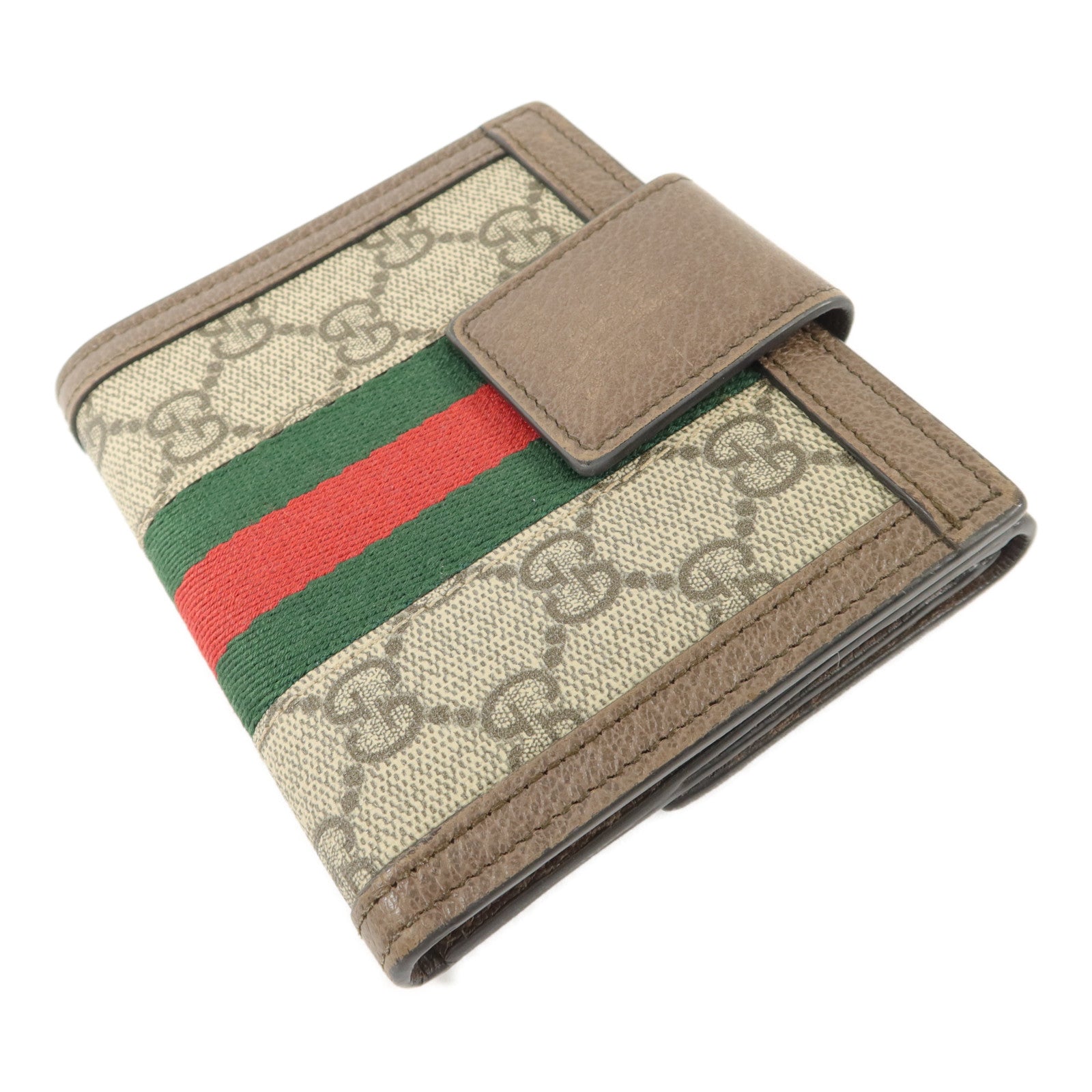 GUCCI 塗層帆布Ophidia GG Wallet錢包