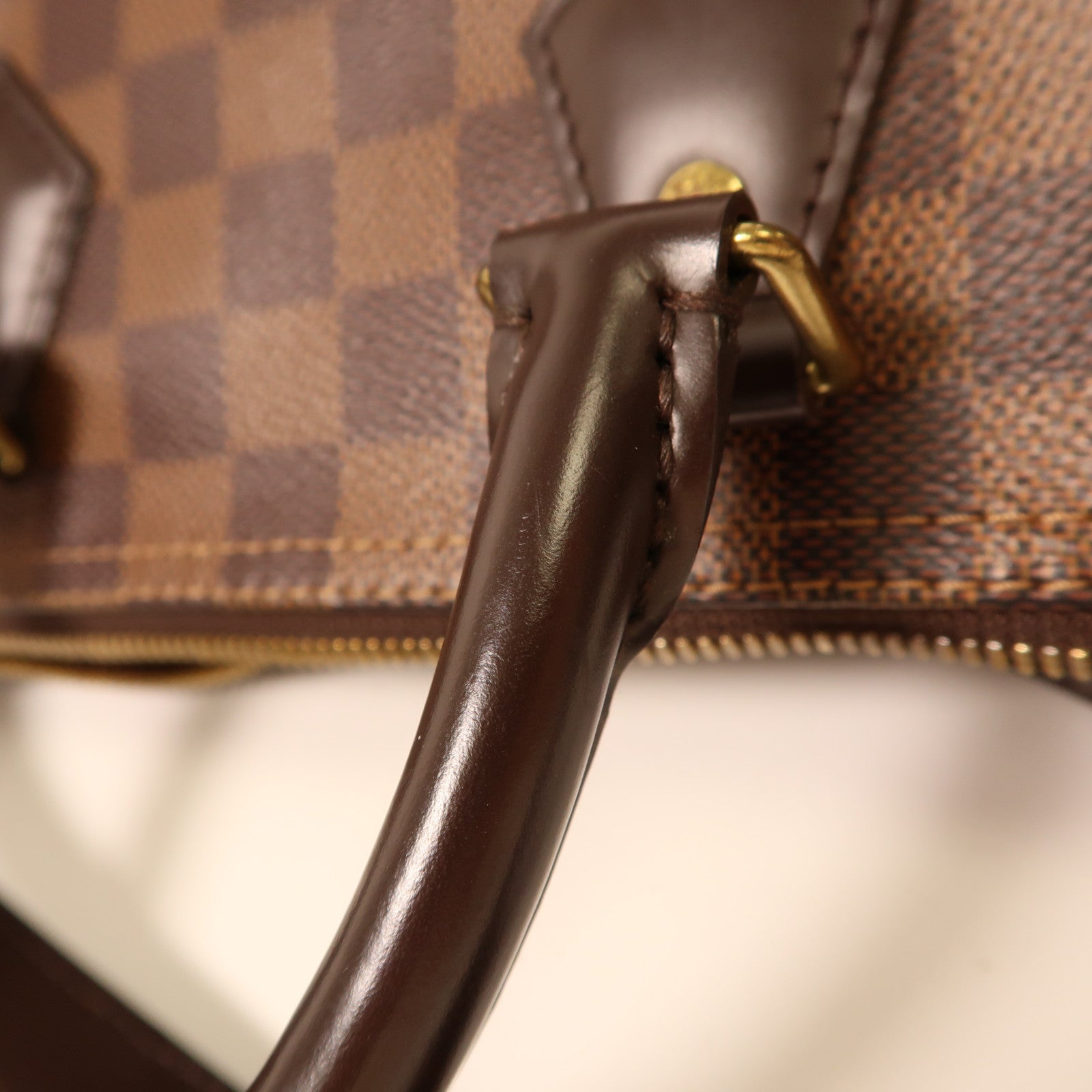 LOUIS VUITTON Damier Speedy 25金扣手挽肩背兩用袋啡色