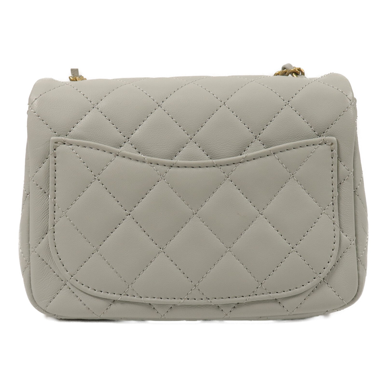 CHANEL 羊皮皮革Mini Classic 17鏈帶肩背袋