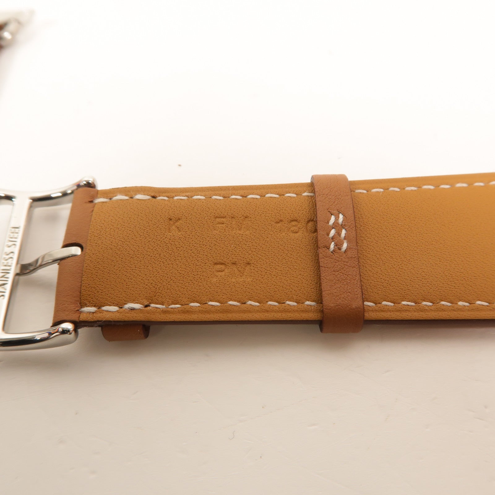 HERMES Swift皮革Apple Watch Hermes Single Tour Band錶帶Gold