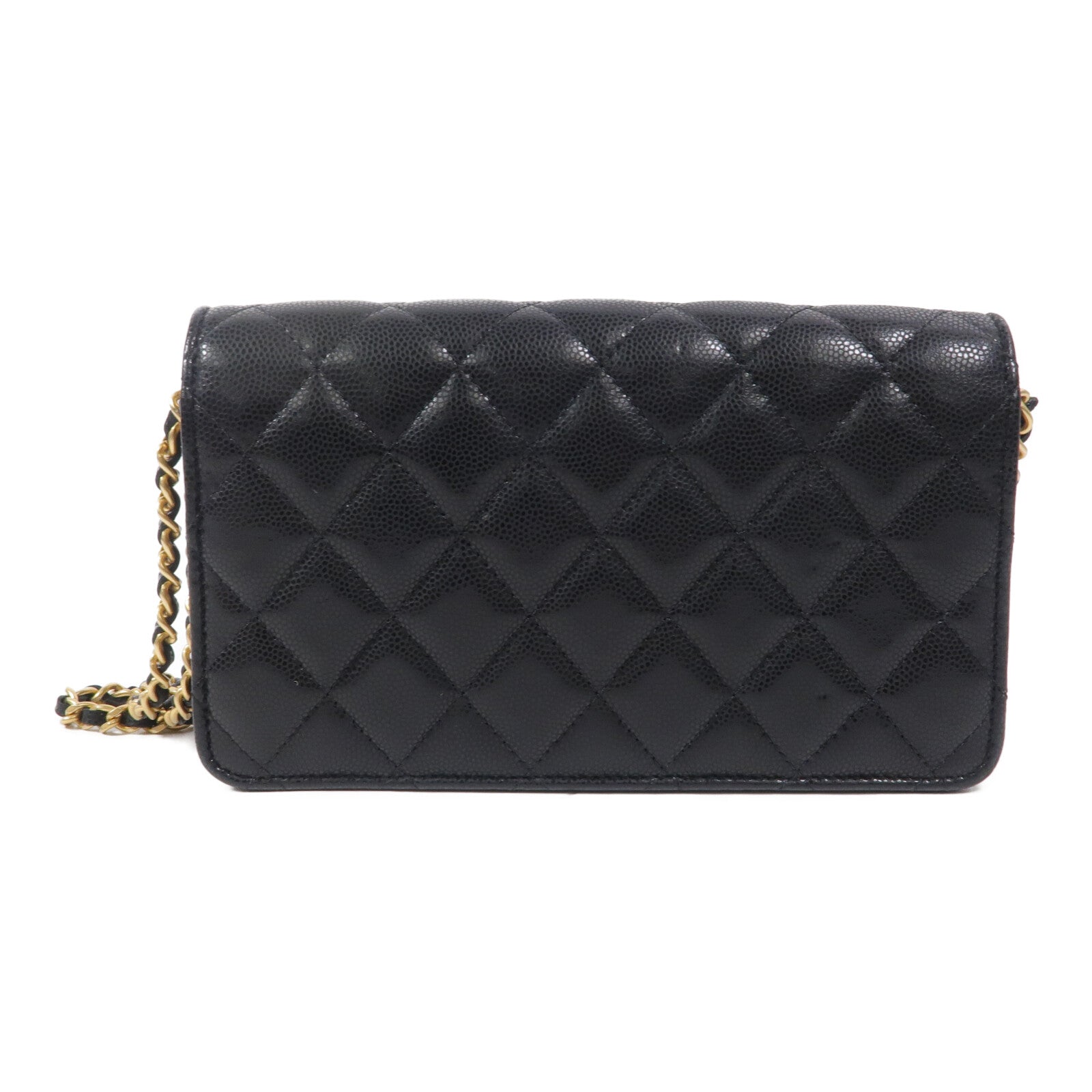 CHANEL 牛皮皮革WOC Wallet On Chain鏈帶肩背袋