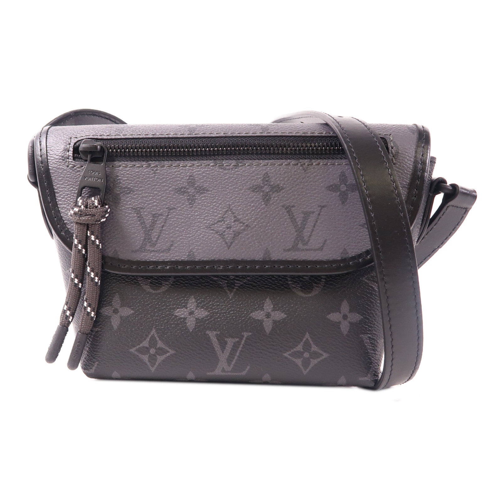 LOUIS VUITTON Monogram Eclipse Pulse Wearable銀扣肩背袋