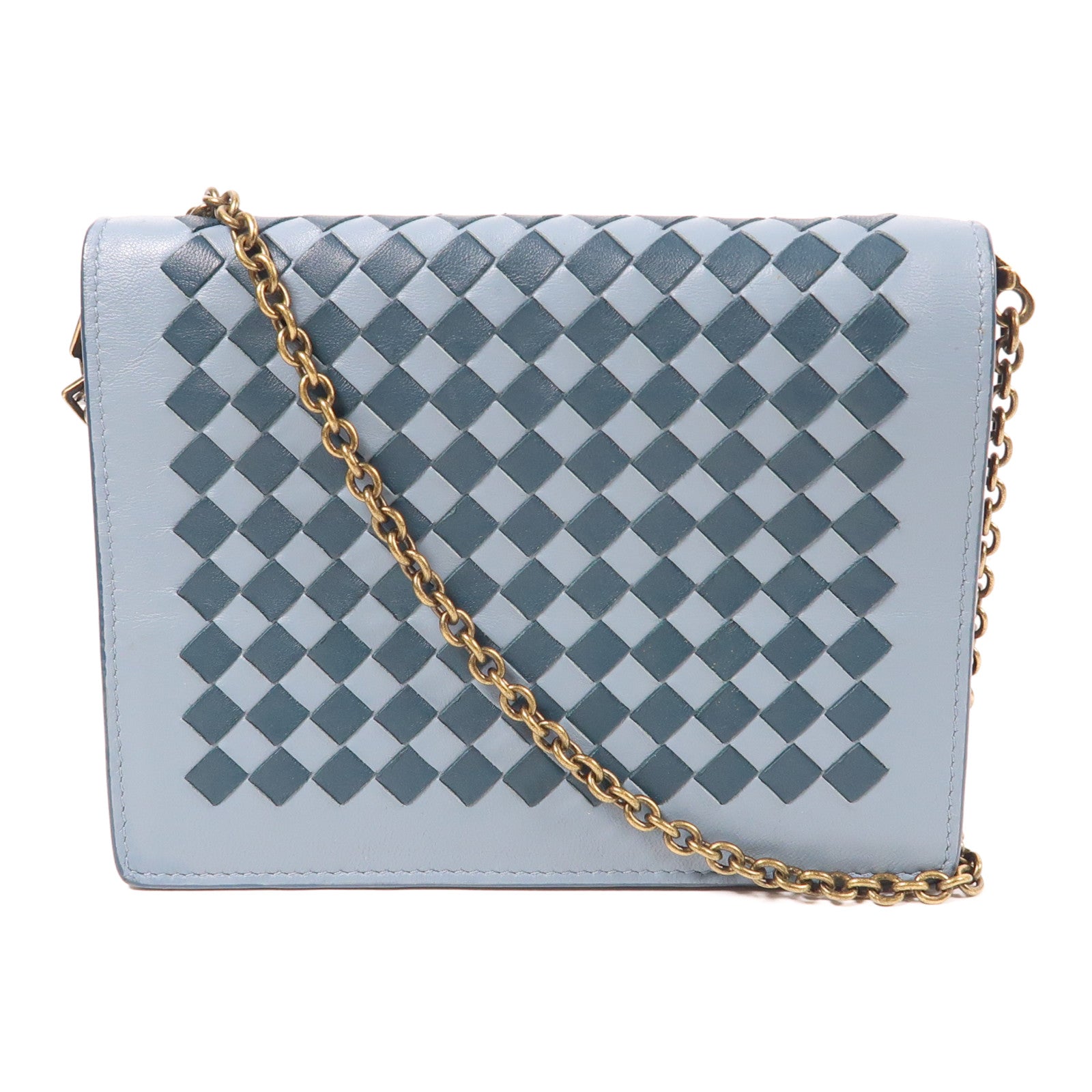 BOTTEGA VENETA 【激減優惠】羊皮皮革Shoulder Bag金扣肩背袋