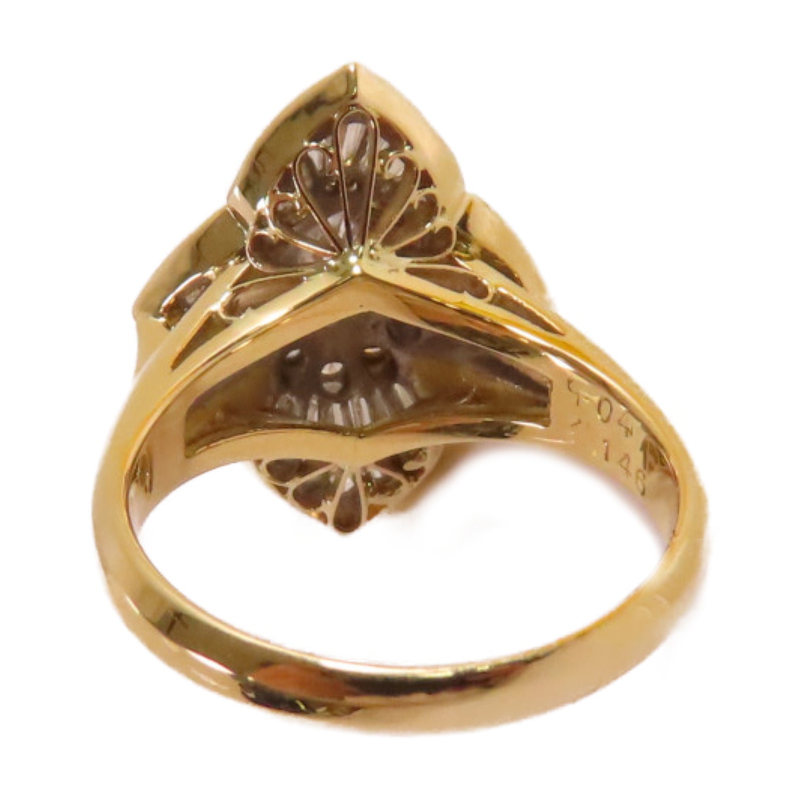 JEWELRY 18K黃金/0.47ct鑽石/1.46ct鑽石Diamond Ring戒指US#6