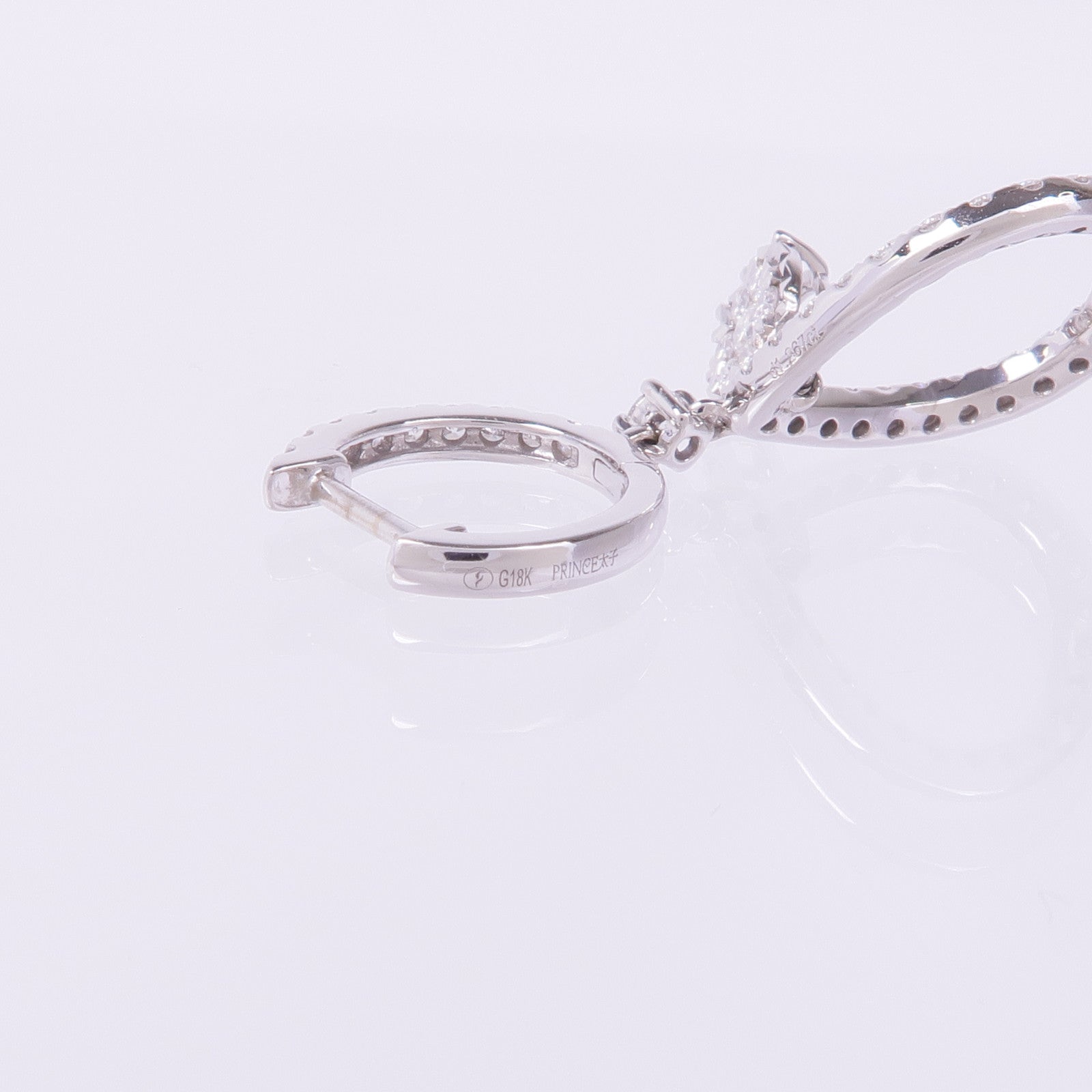 JEWELRY 18K白金Diamond Earrings鑽石耳環