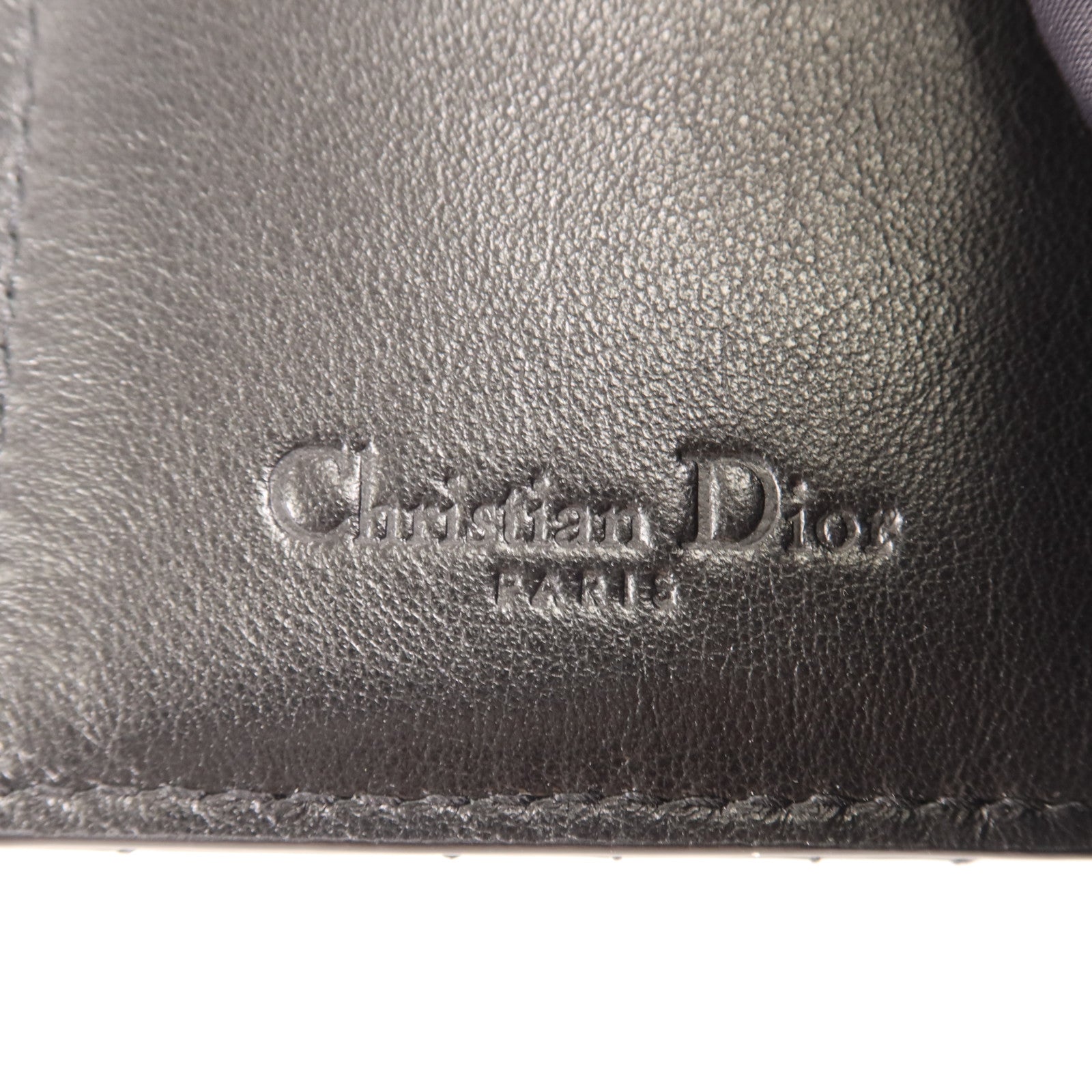 Dior 漆皮皮革Lady Dior Gardenia Wallet金扣錢包