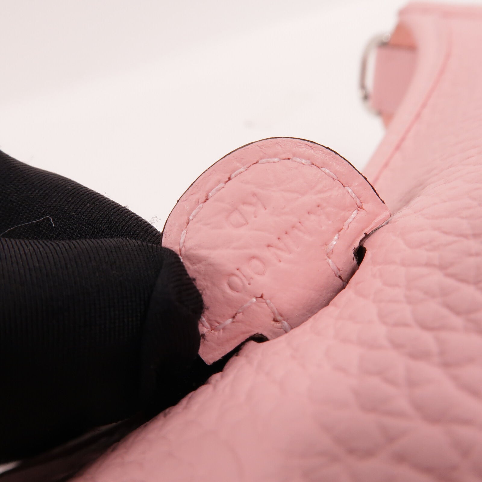 HERMES Clemence皮革Evelyne 23肩背袋Rose Sakura