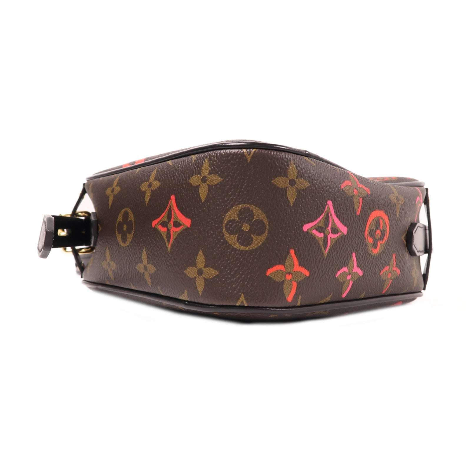 LOUIS VUITTON Monogram Sac Coeur Fall In Love金扣肩背袋棕色