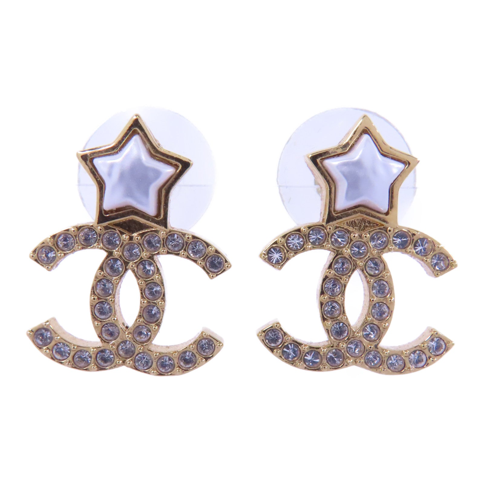 CHANEL 金屬Earrings耳環金色