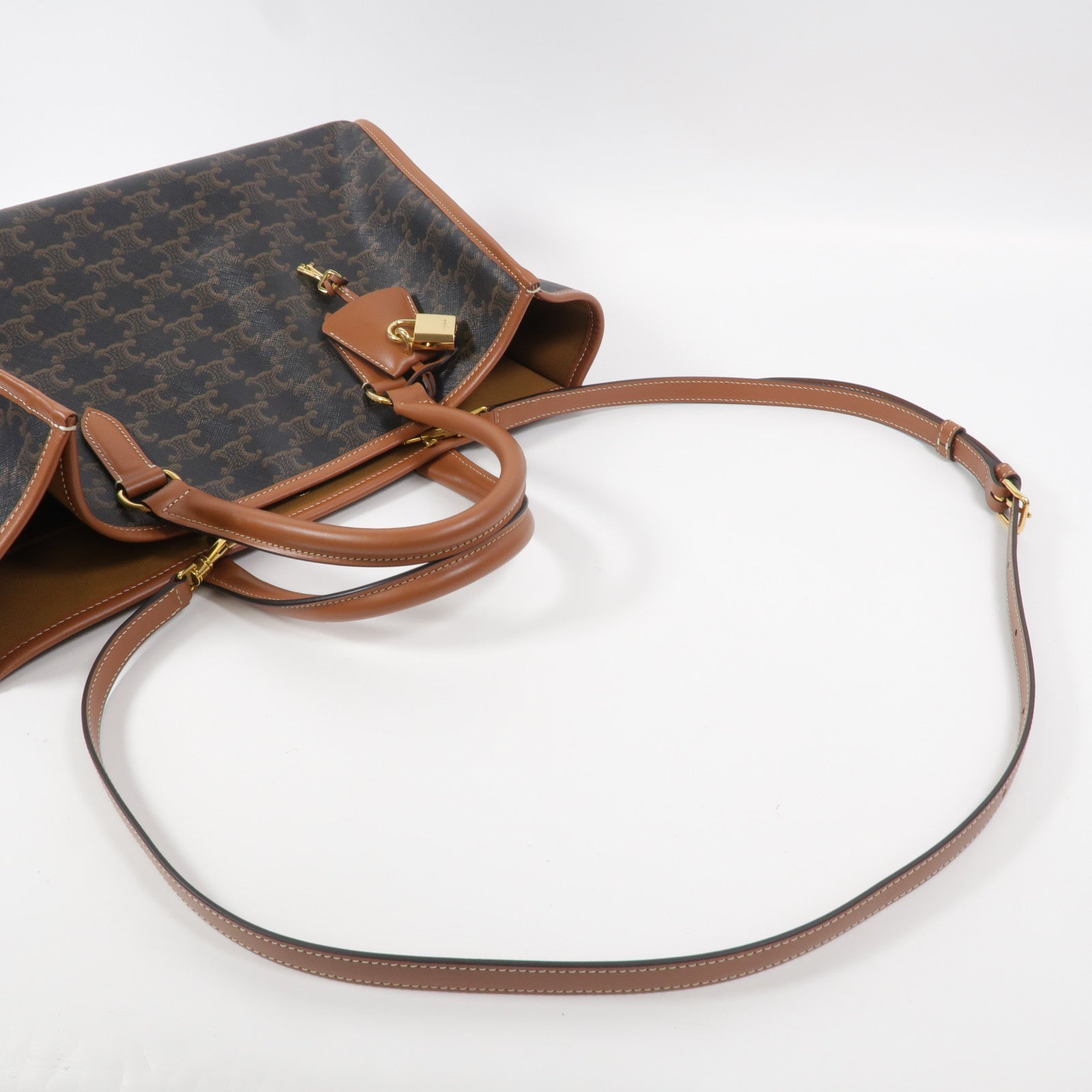 CELINE 塗層帆布Horizontal Cabas手挽肩背兩用袋