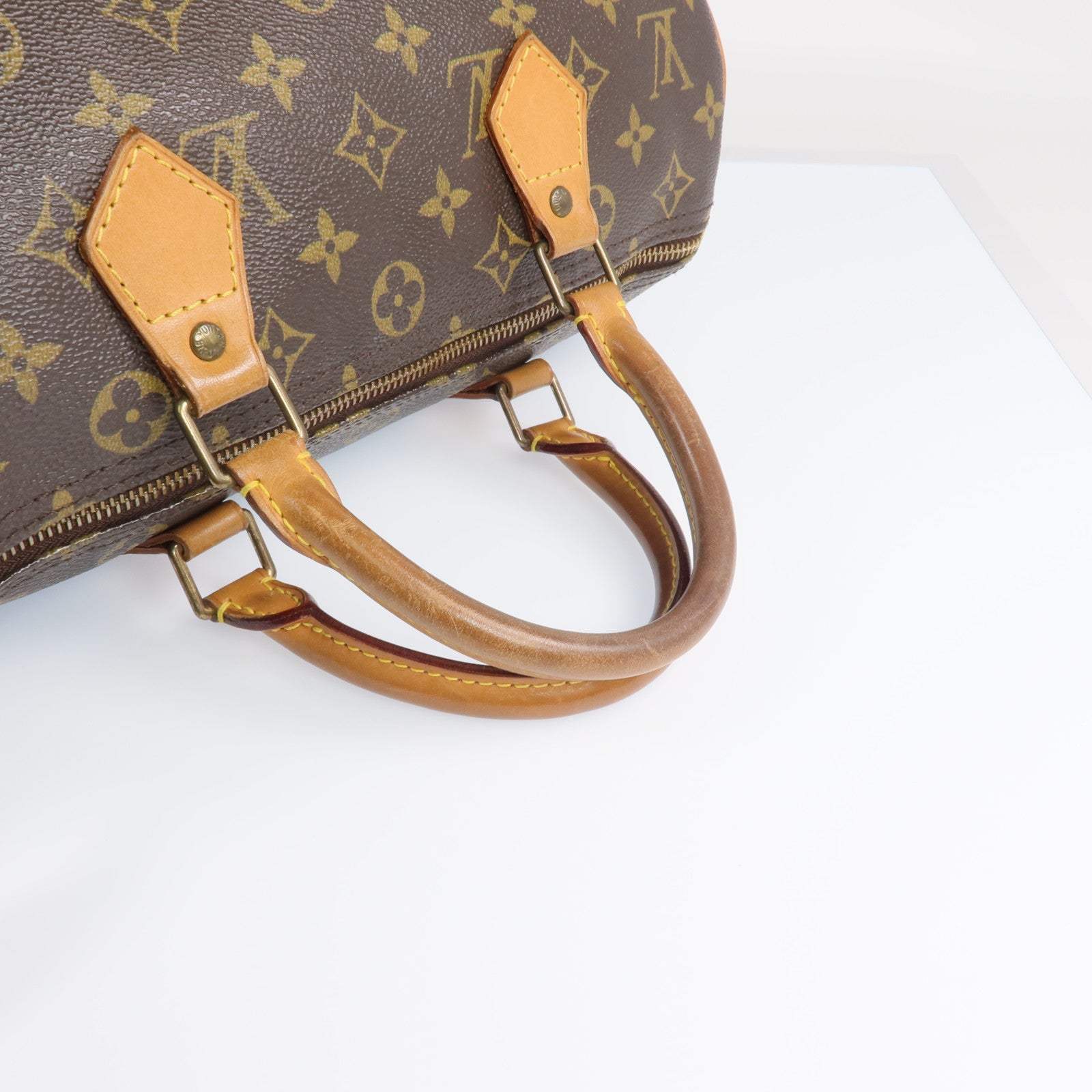 LOUIS VUITTON Monogram Speedy 30金扣手挽袋