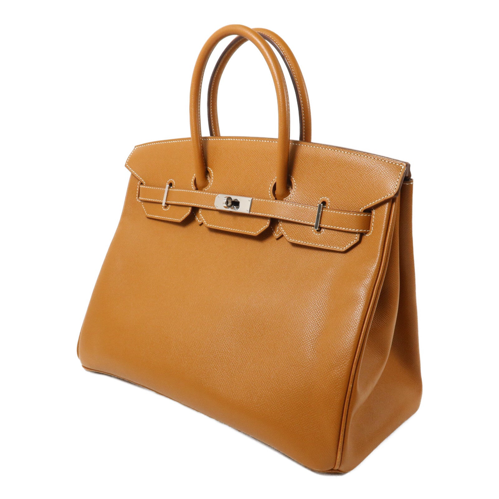 HERMES Epsom皮革Birkin 35手挽袋Gold