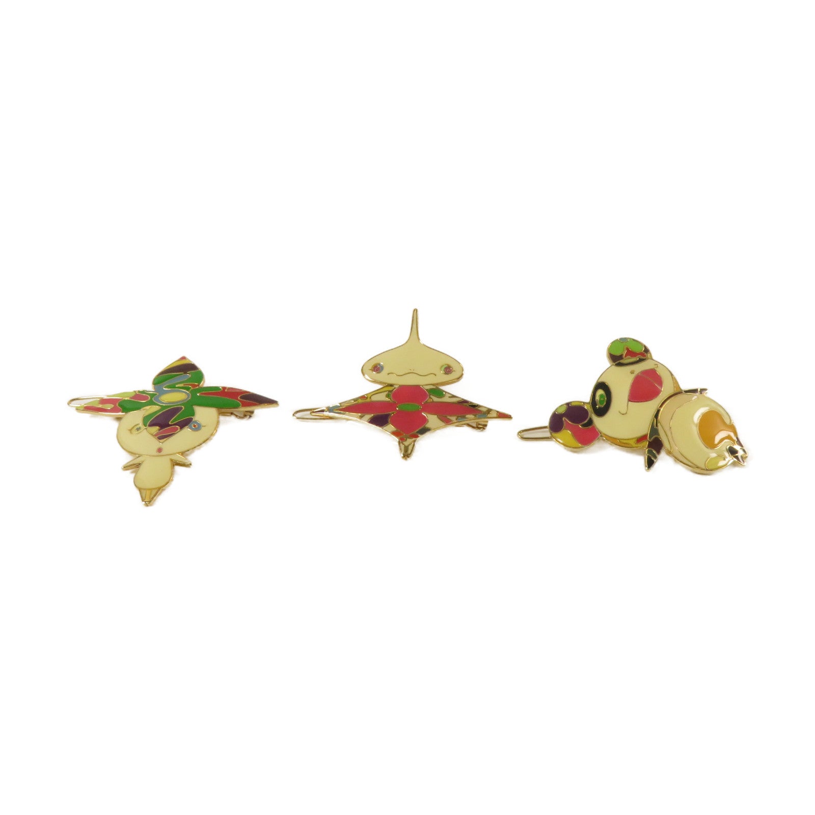 LOUIS VUITTON 【激減優惠】金屬Takashi Murakami Hair Pin Set髮夾套裝彩色