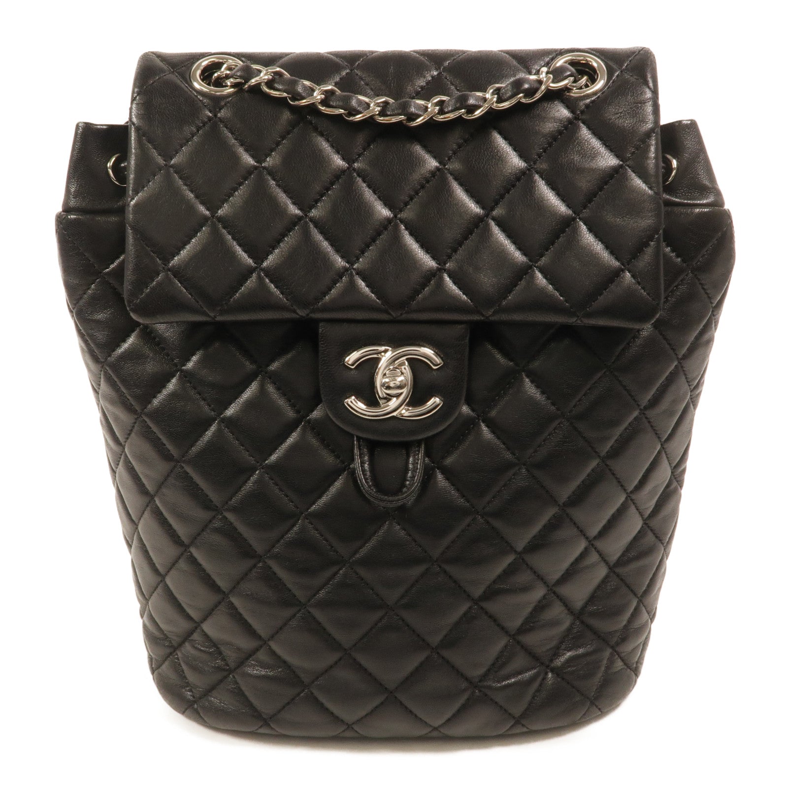CHANEL 羊皮皮革Urban Spirit Backpack背包