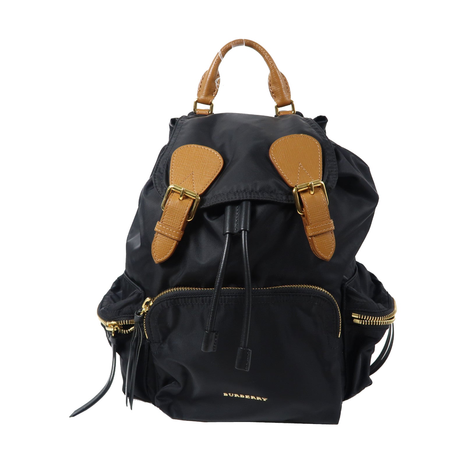 BURBERRY 尼龍Chain Backpack金扣鏈帶背包黑色