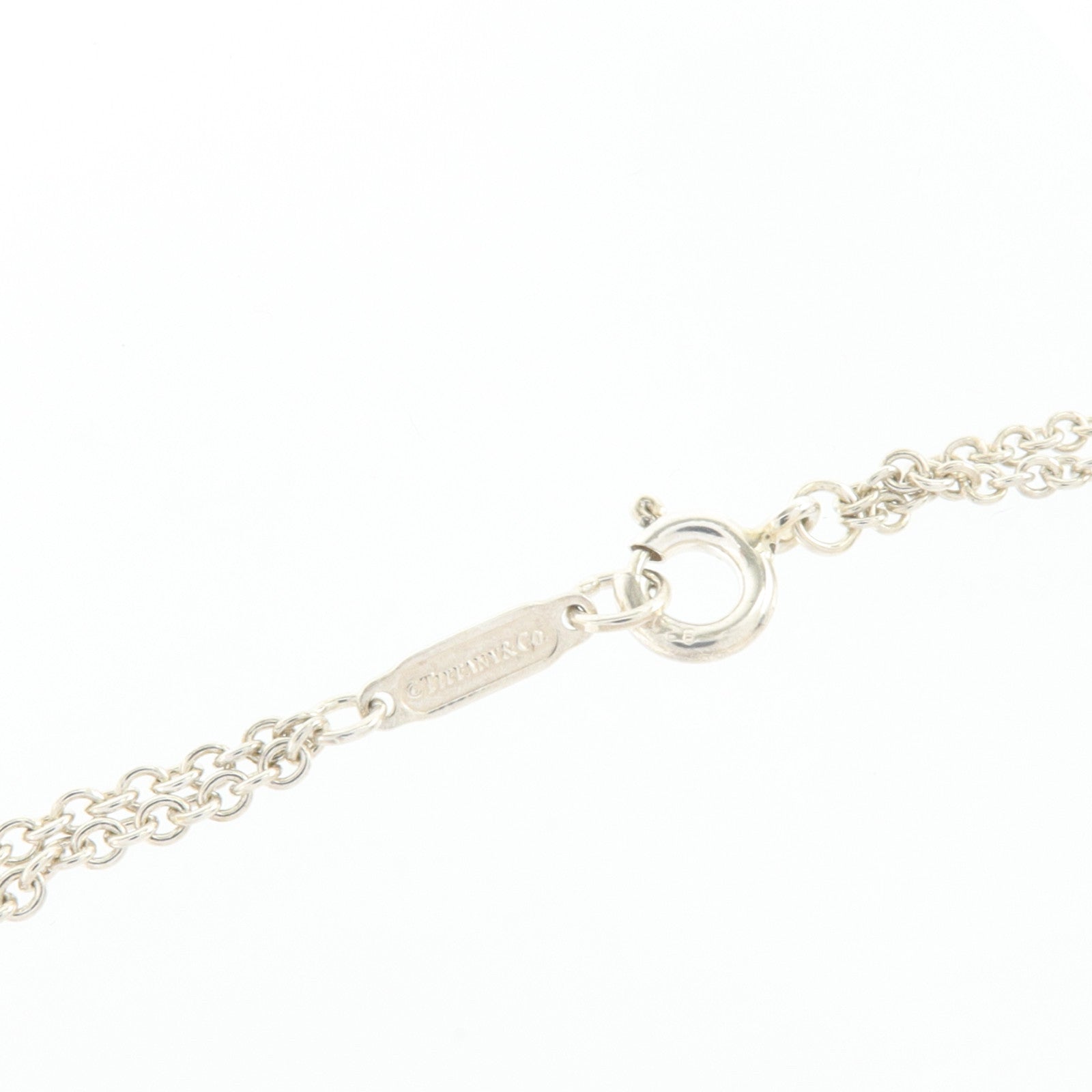 TIFFANY＆CO 925純銀/琺瑯Infinity Bracelet手鏈