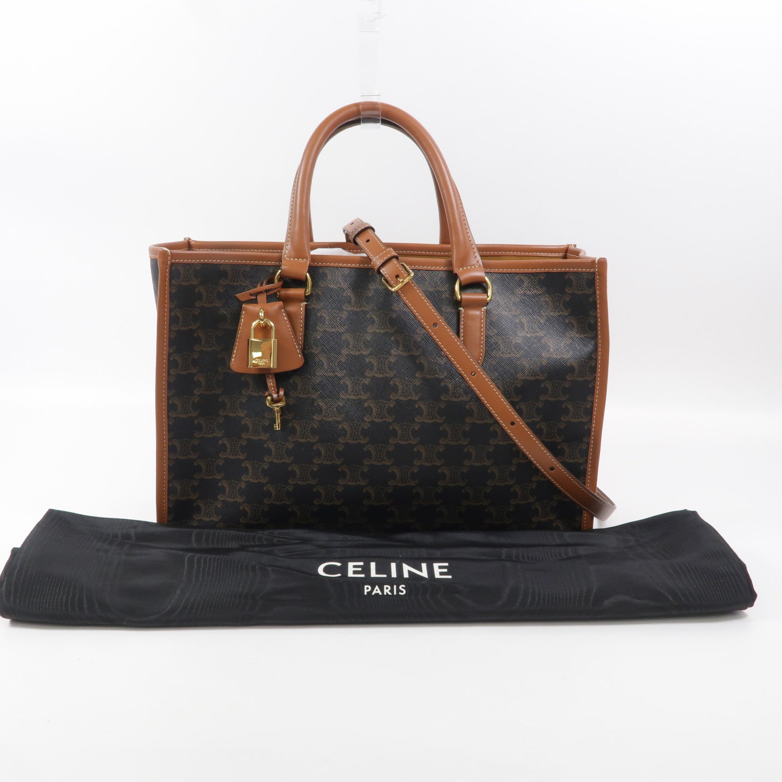 CELINE 塗層帆布Horizontal Cabas手挽肩背兩用袋