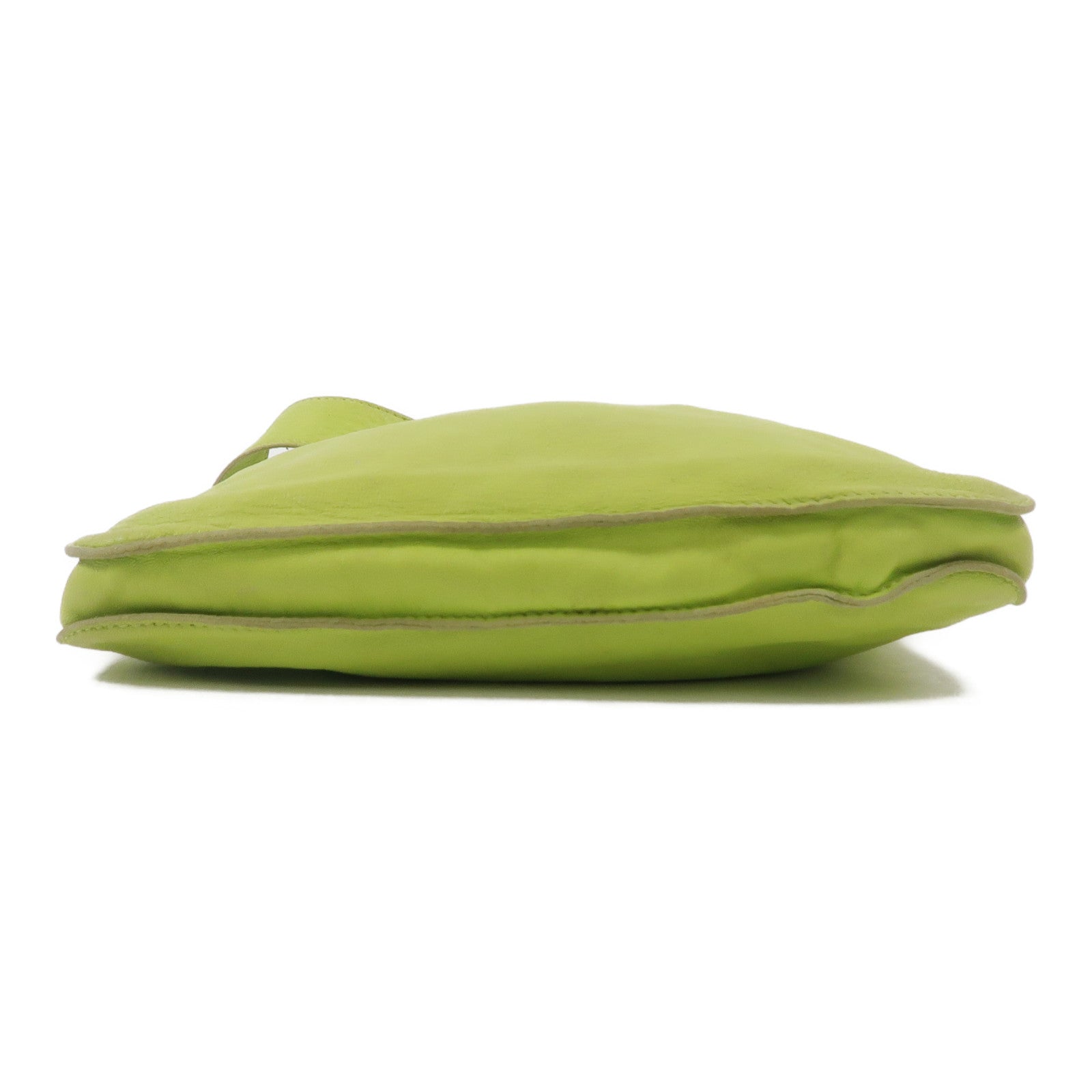 HERMES Milo皮革Clou De Selle肩背袋Kiwi